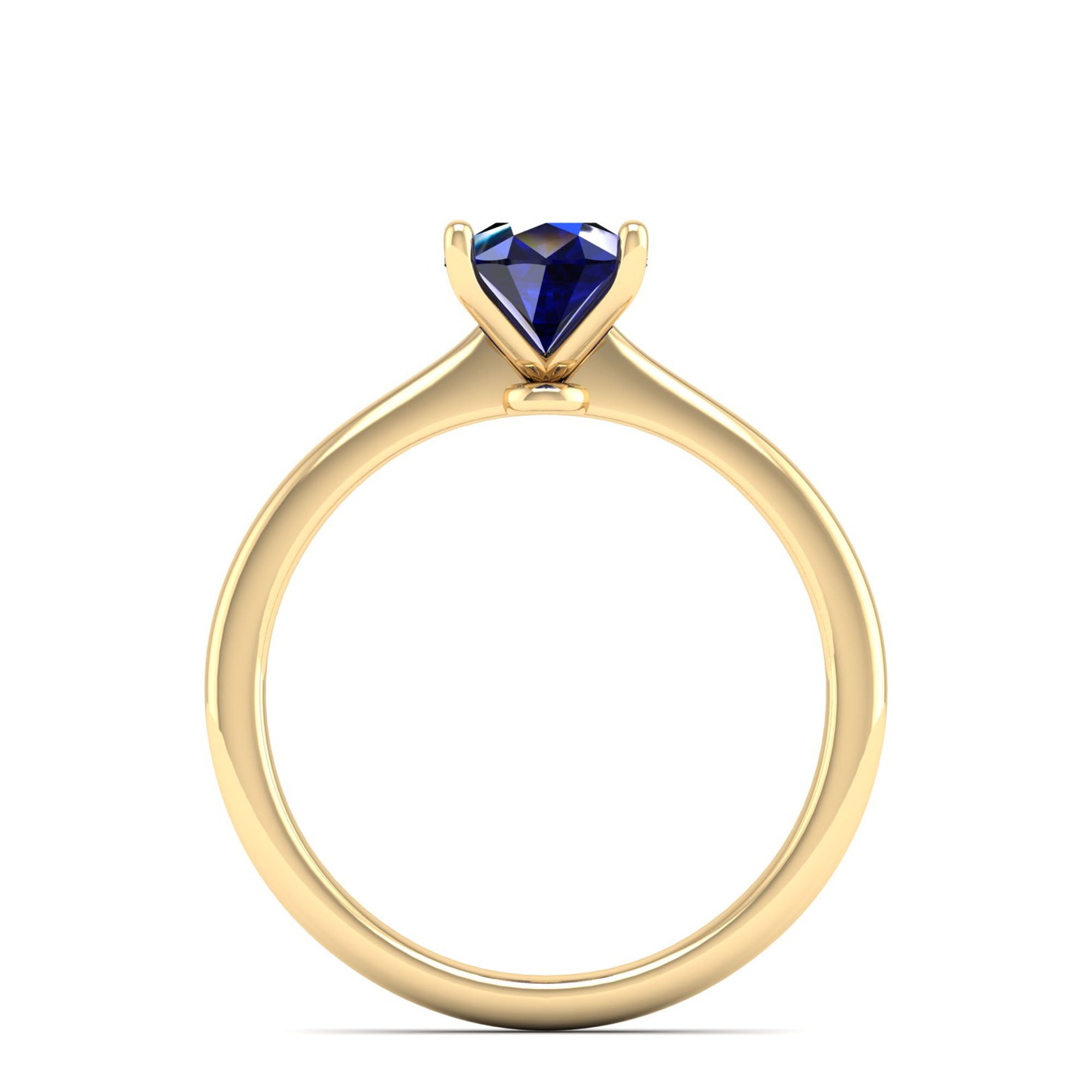 Celestar Classic Pear Sapphire Solitaire Ring 1.5-Carat