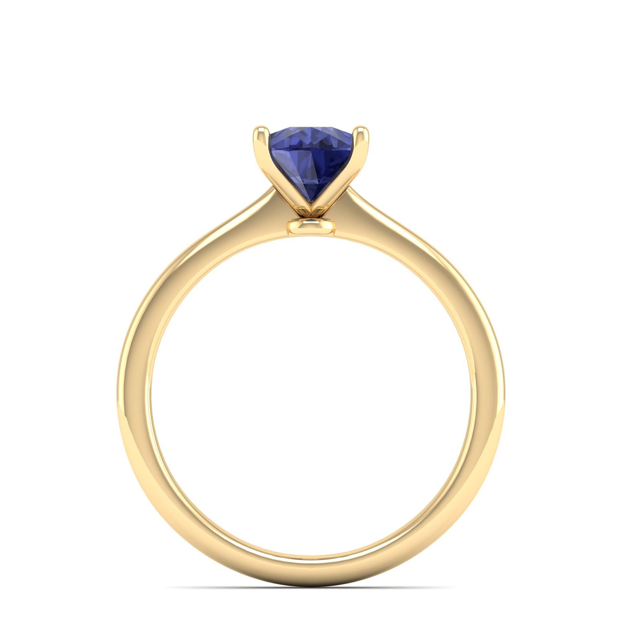 Celestar Classic Pear Tanzanite Solitaire Ring 1.5-Carat