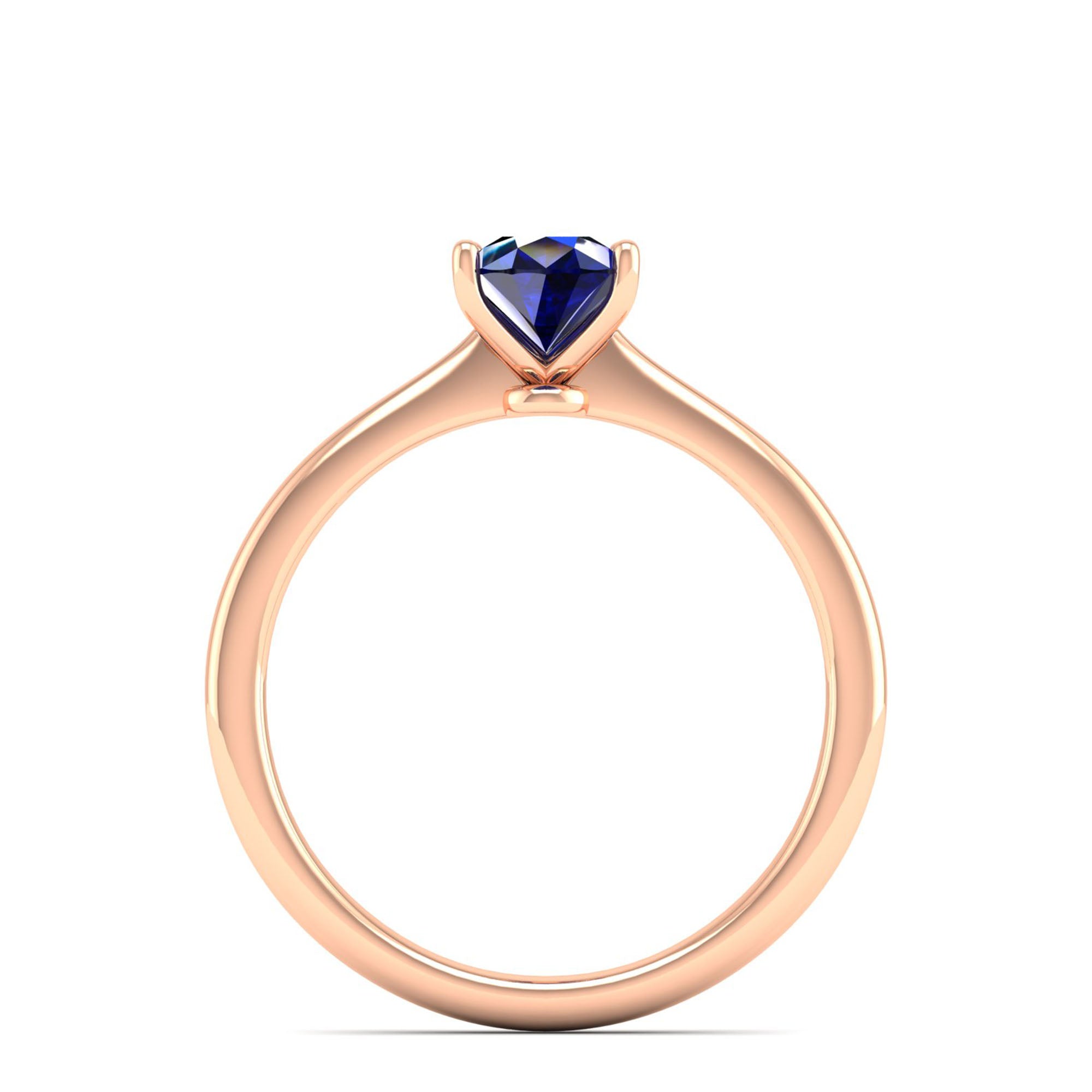 Celestar Classic Pear Sapphire Solitaire Ring 1.0 Carat