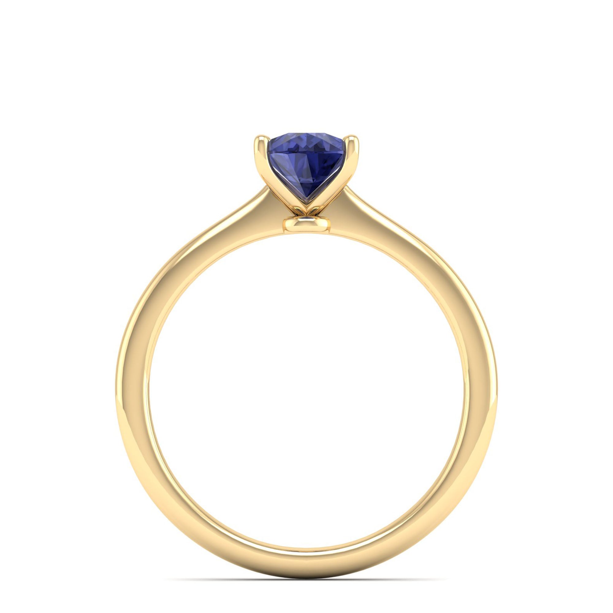 Celestar Classic Pear Tanzanite Solitaire Ring 1.0 Carat