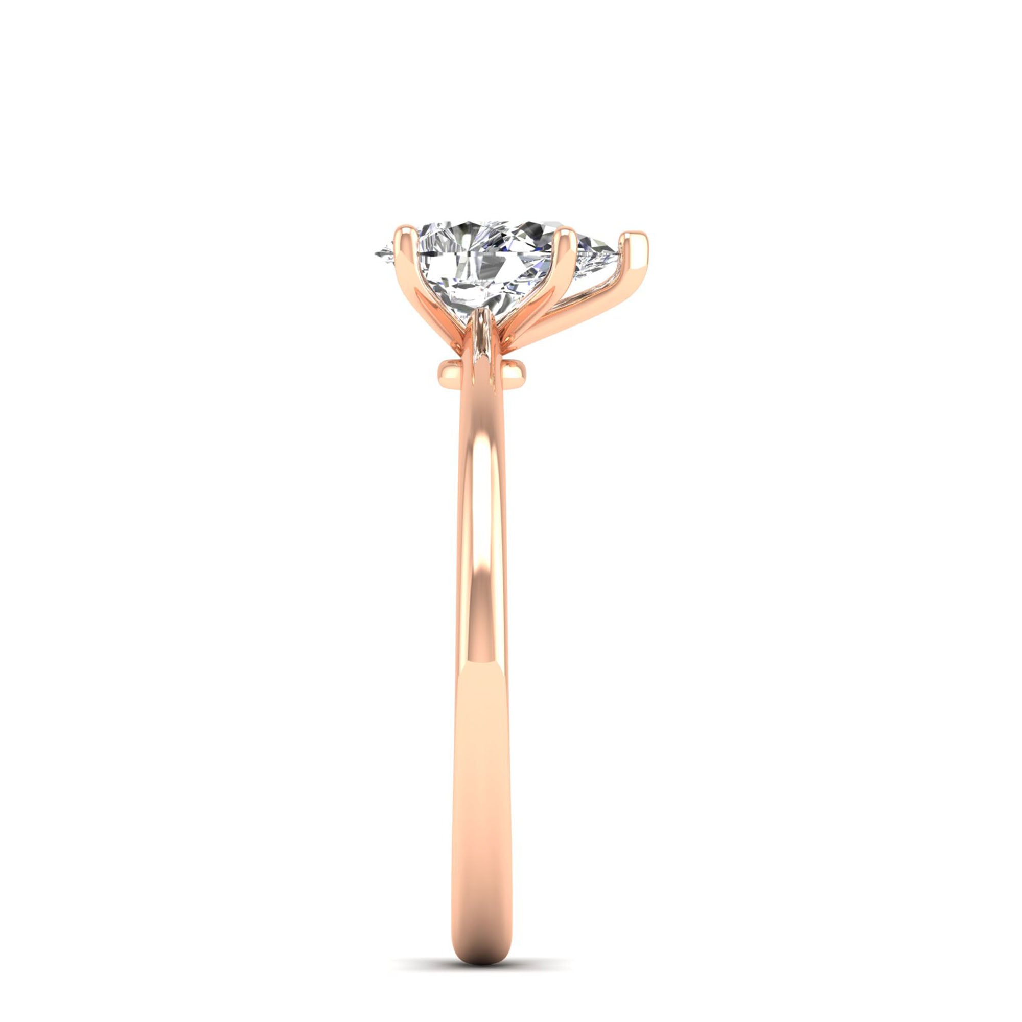 Celestar Classic Pear Solitaire Ring 1.O Carat