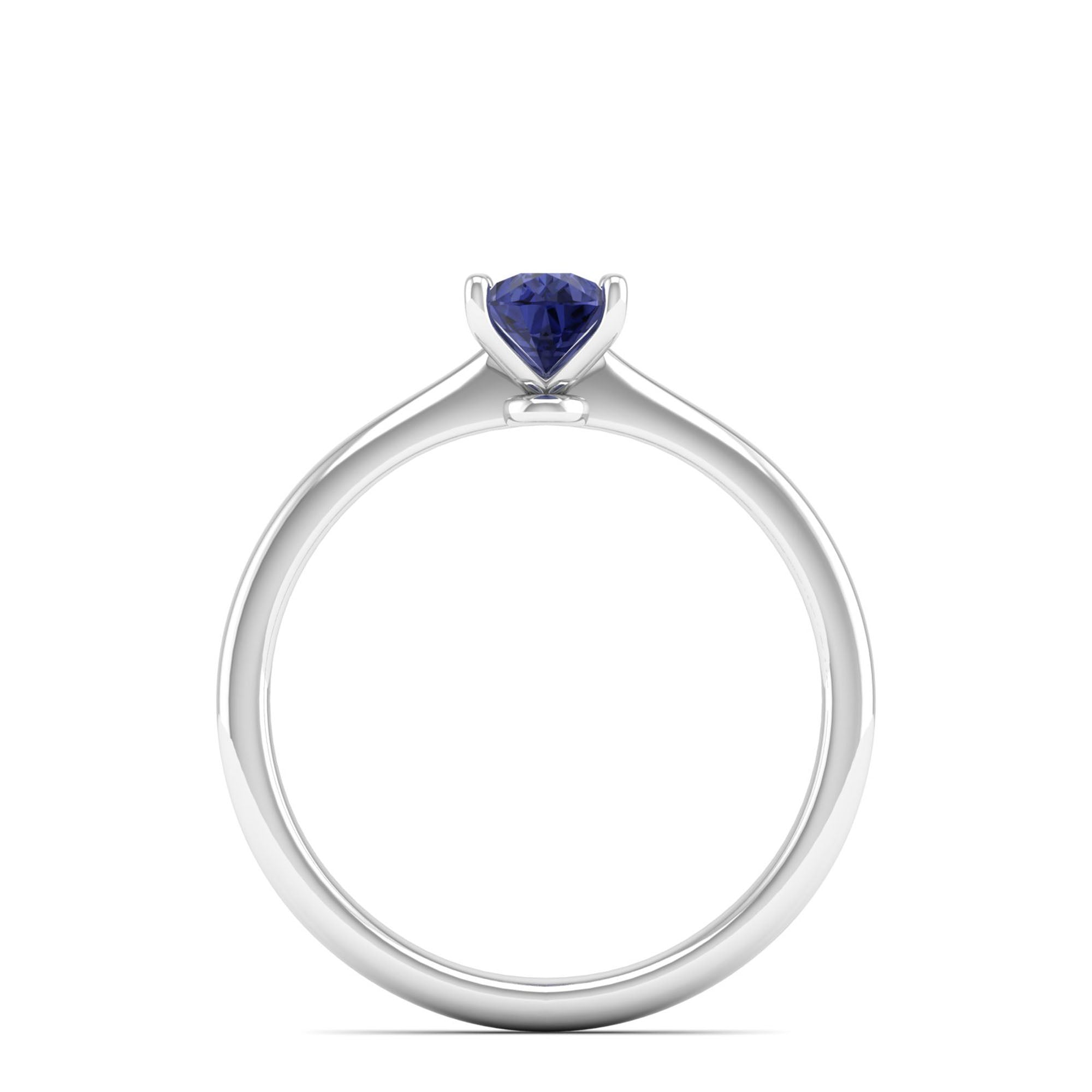 Celestar Petite Pear Tanzanite Solitaire Ring 0.5 Carat