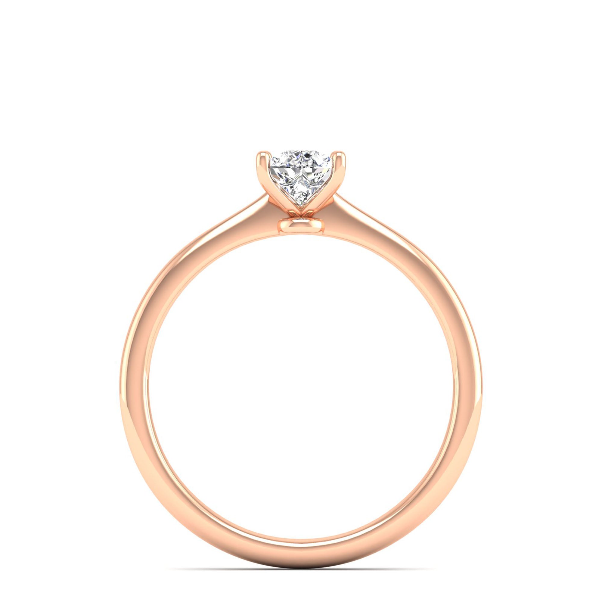 Celestar Petite Pear Solitaire Ring 0.50 Carat