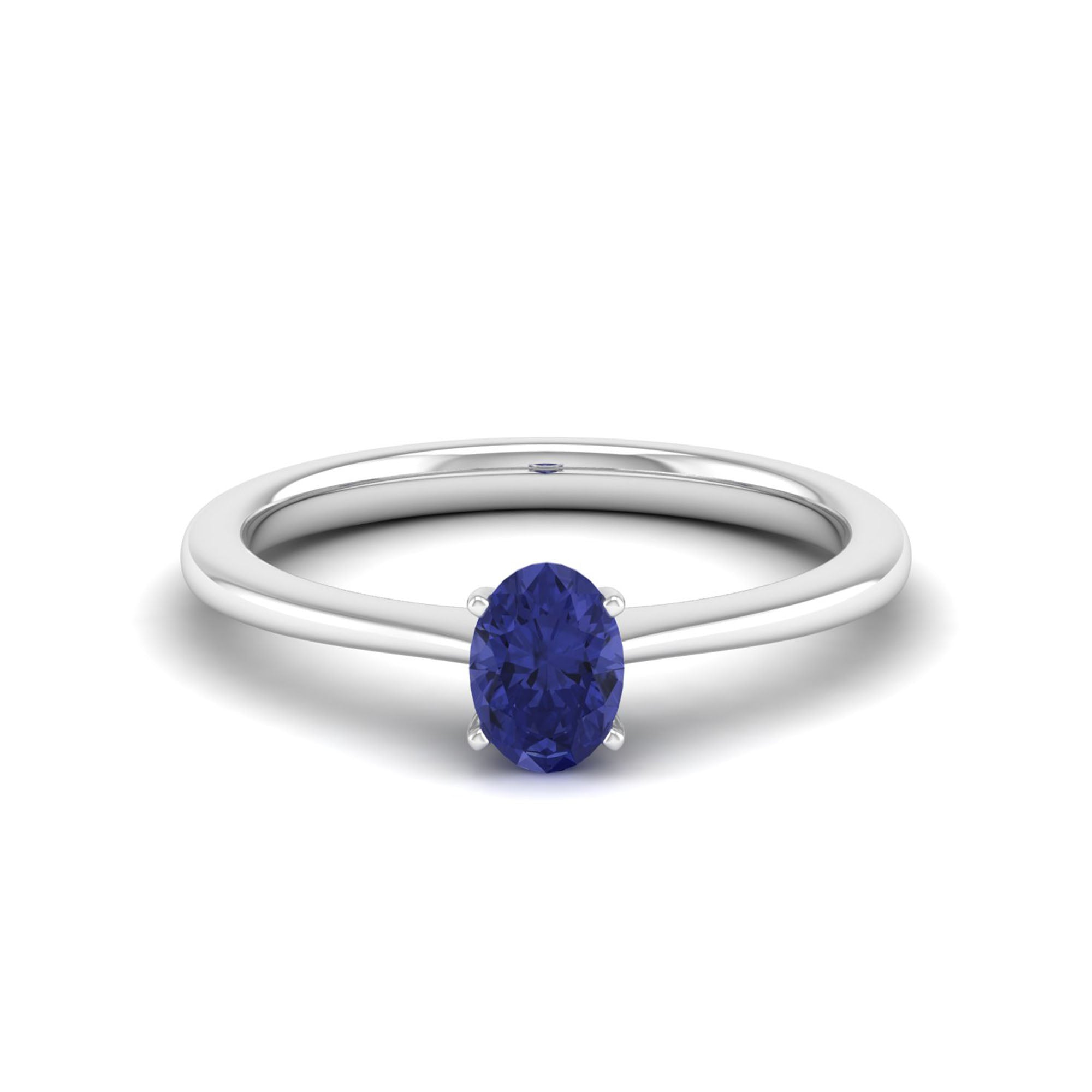 Celestar Classic Oval Tanzanite Solitaire Ring 0.50 Carat