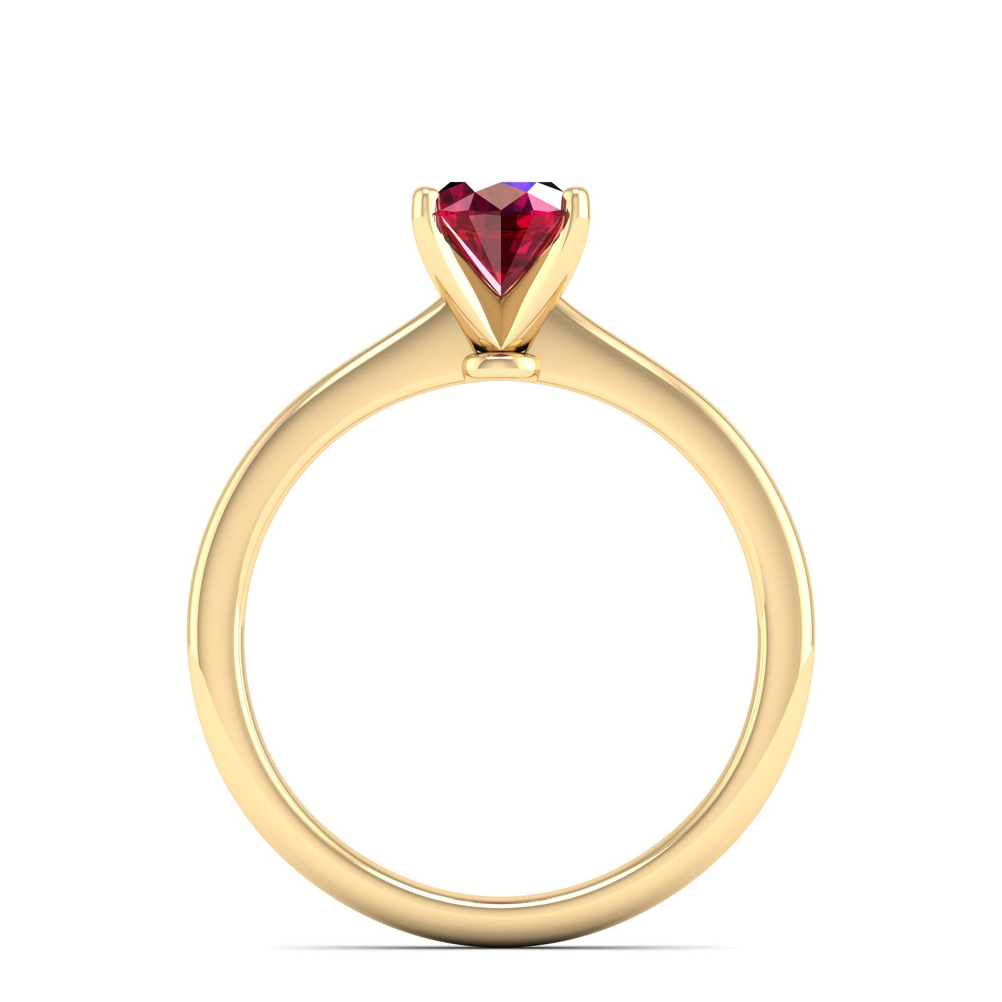 Celestar Oval Ruby Solitaire Ring 1.00 Carat