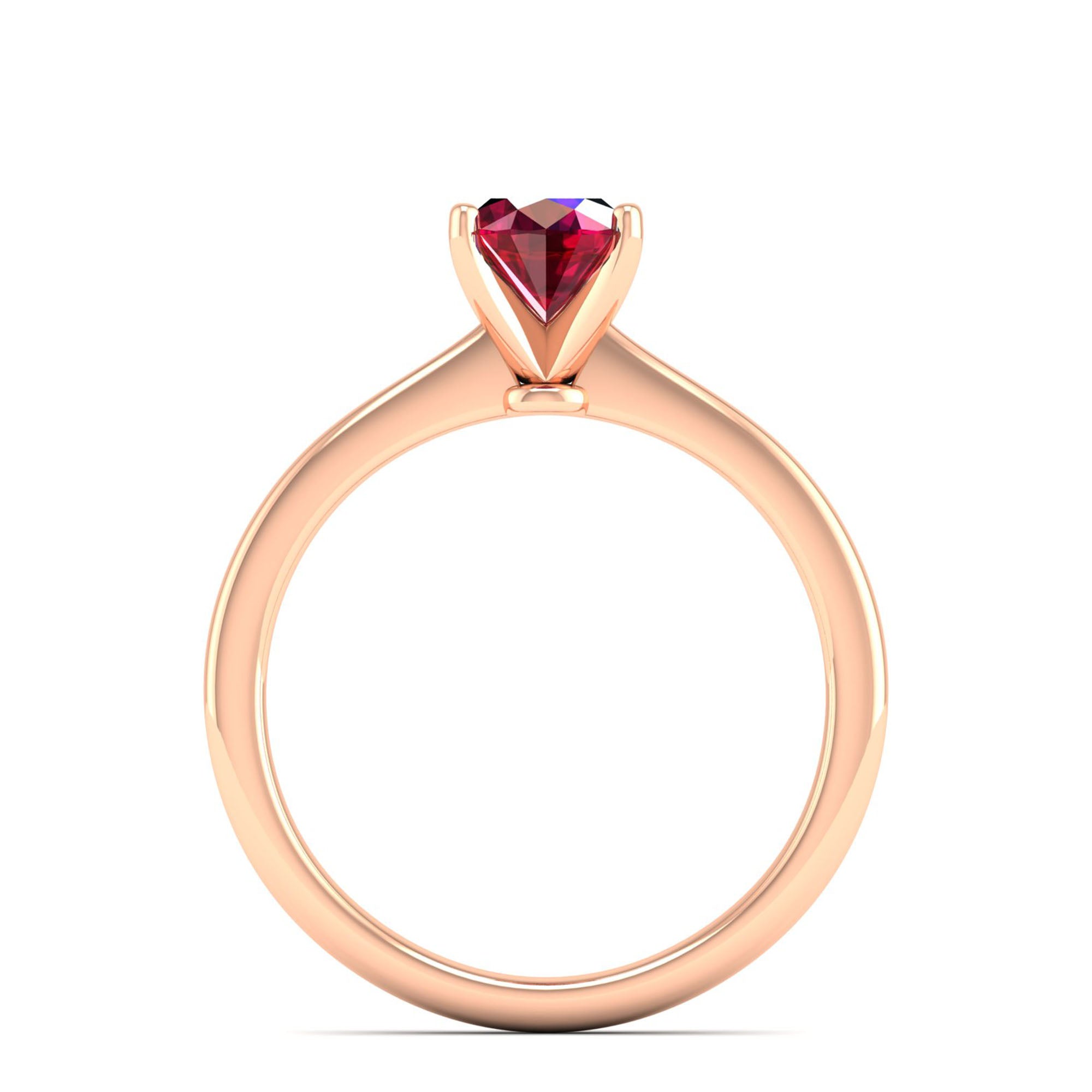 Celestar Oval Ruby Solitaire Ring 1.00 Carat