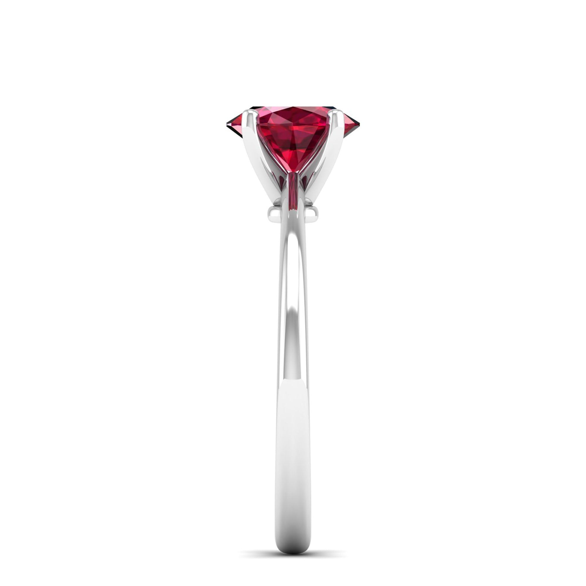 Celestar Oval Ruby Solitaire Ring 1.00 Carat