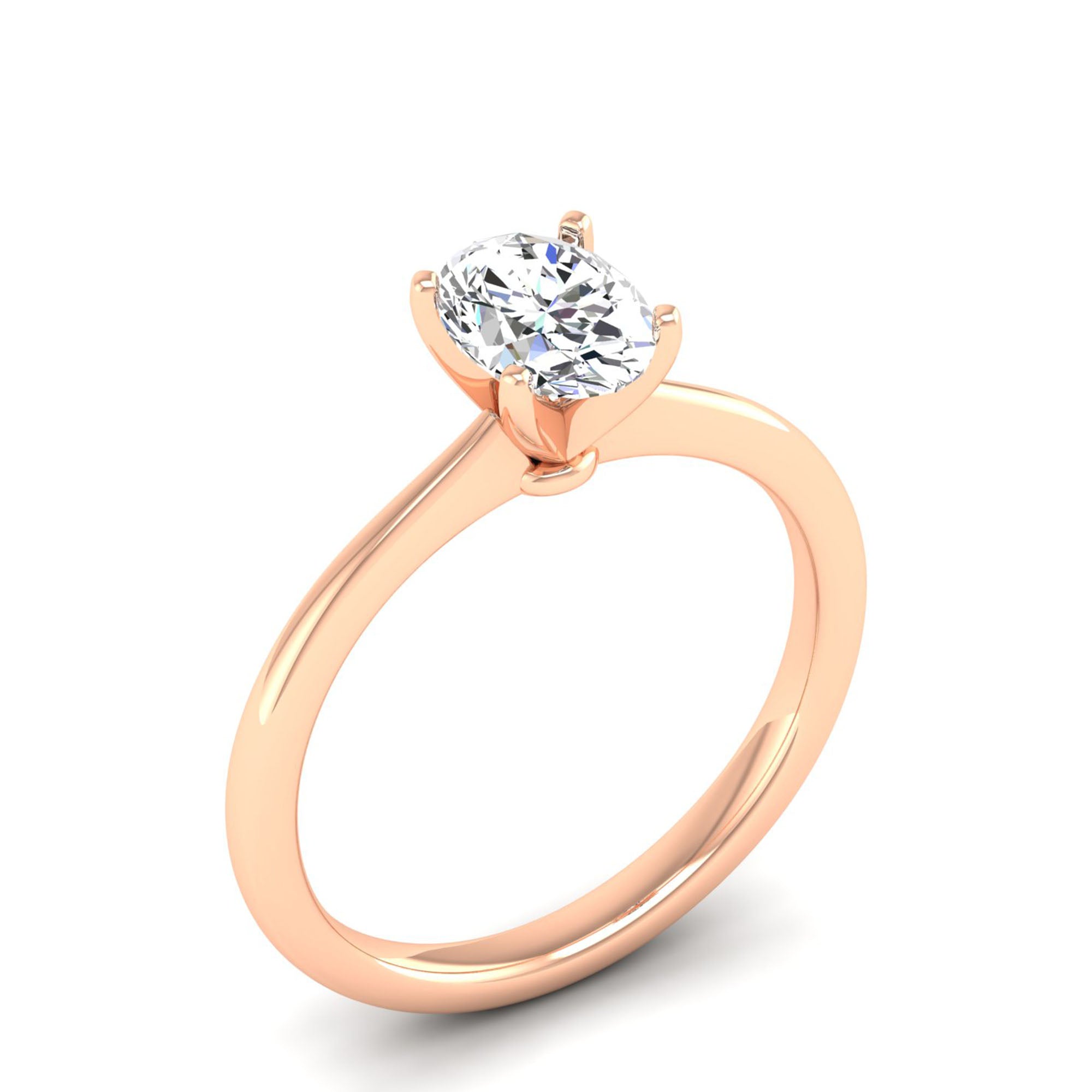 Celestar Oval Solitaire Ring 1.00 Carat
