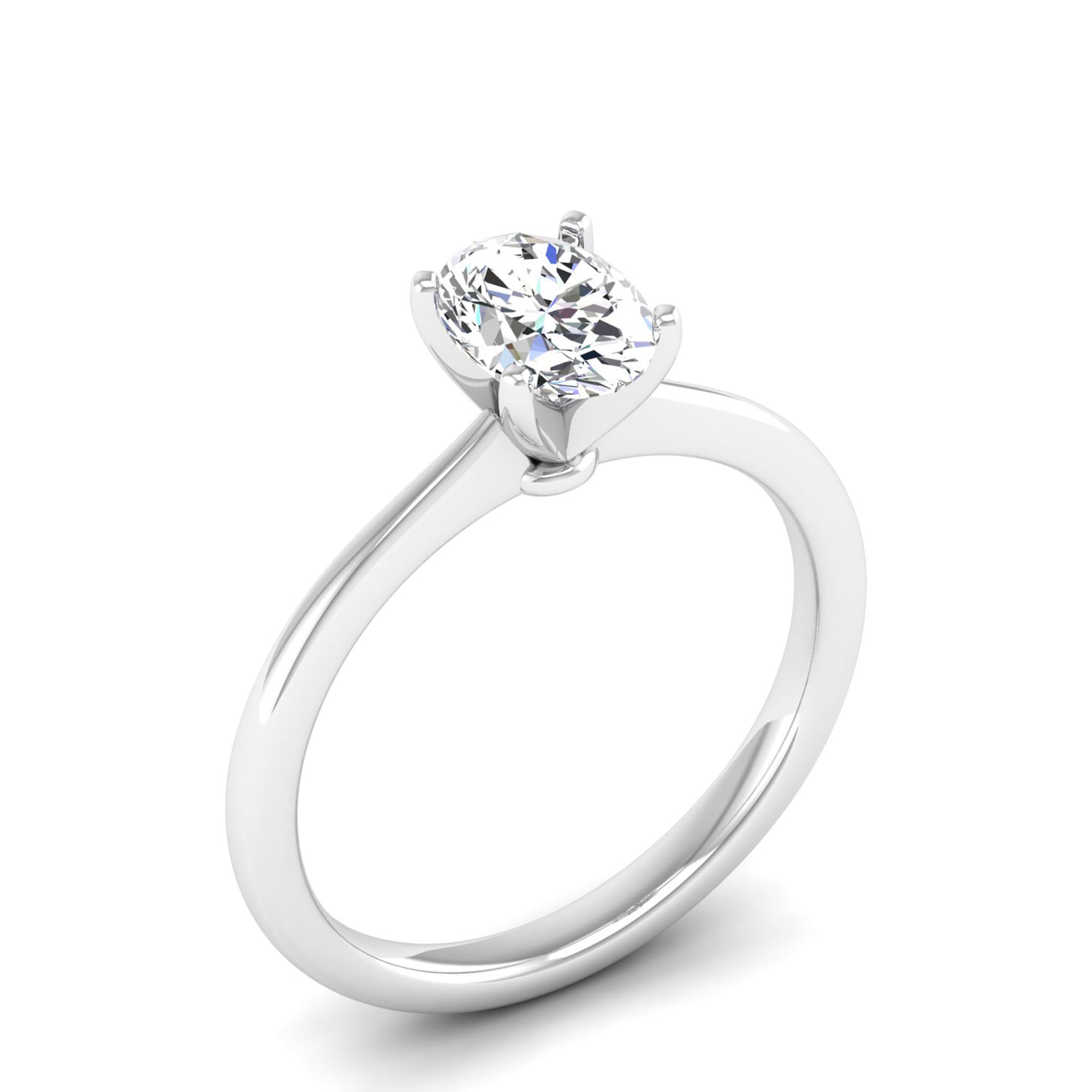 Celestar Oval Solitaire Ring 1.00 Carat