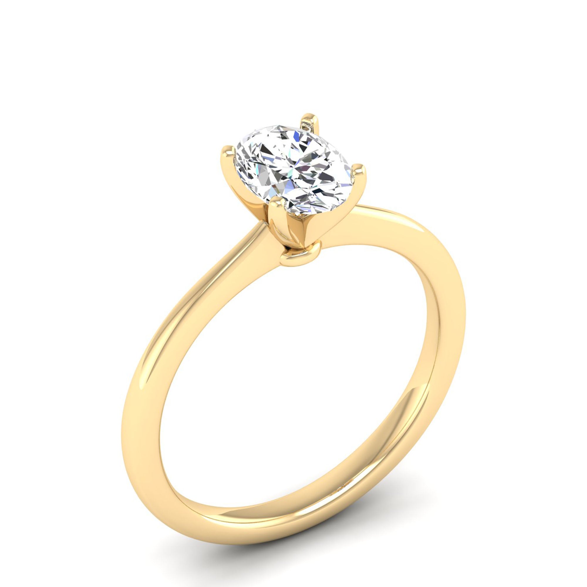 Celestar Oval Solitaire Ring 1.00 Carat