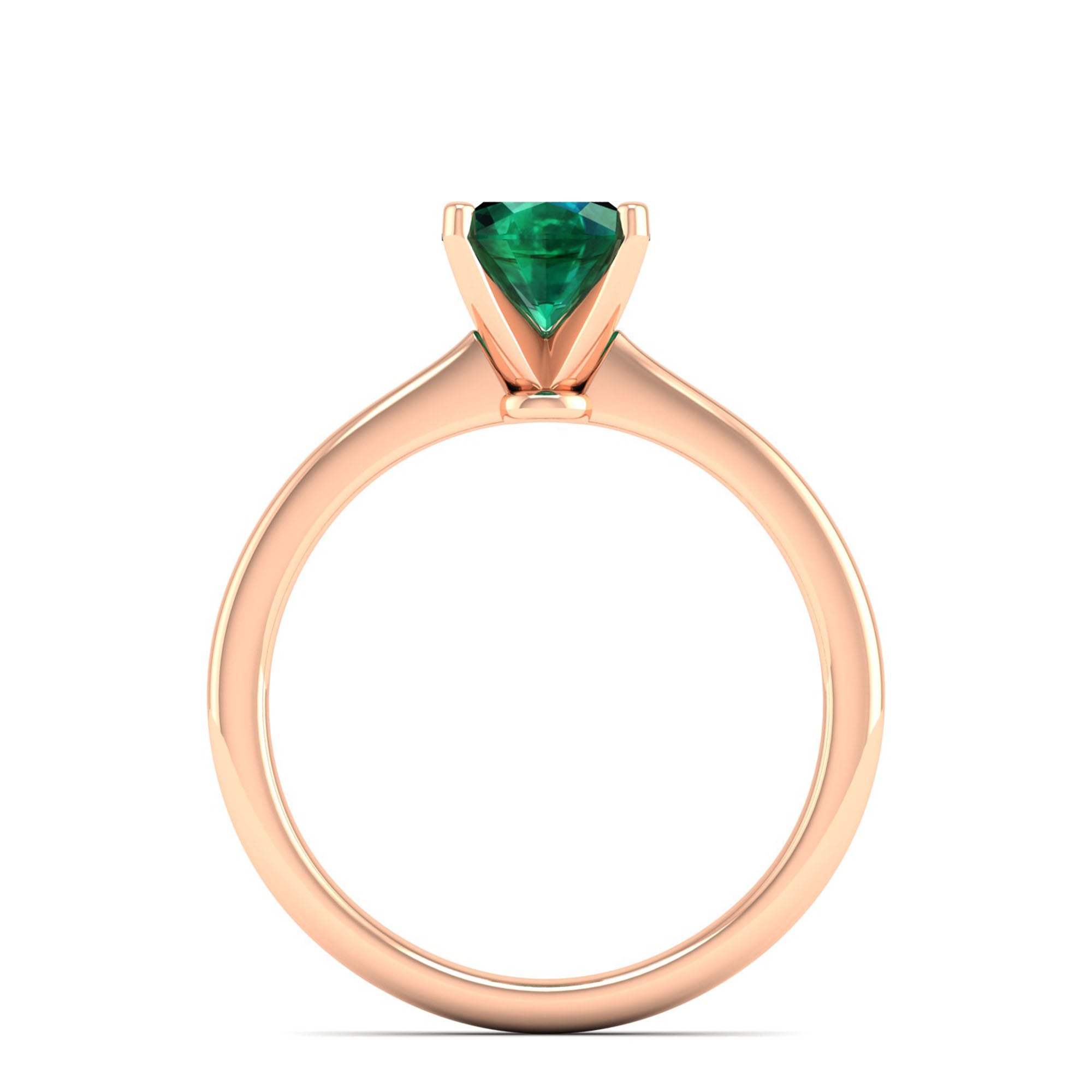 Celestar Classic Oval Emerald Solitaire Ring-1.5 Carat