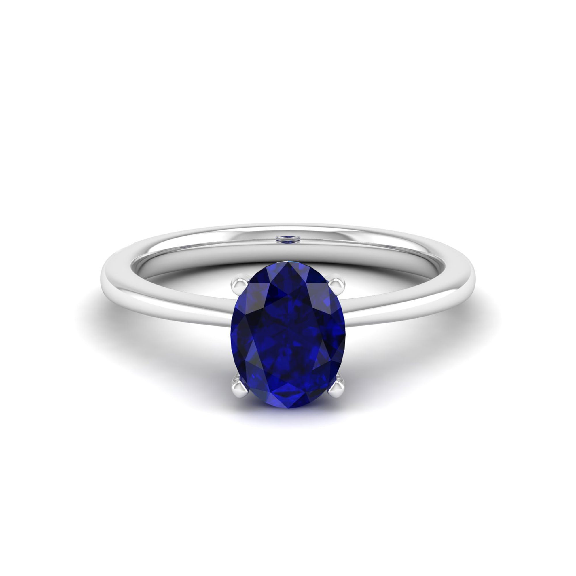 Celestar Classic Oval Sapphire Solitaire Ring-1.5 Carat