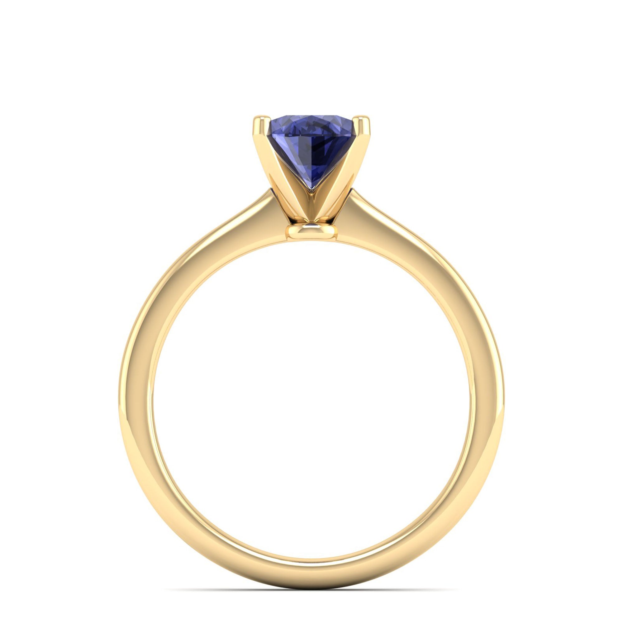 Celestar Classic Oval Tanzanite Solitaire Ring-1.5 Carat
