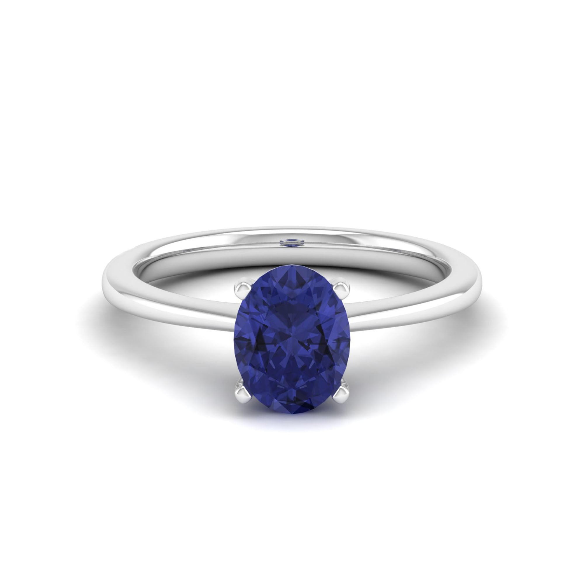 Celestar Classic Oval Tanzanite Solitaire Ring-1.5 Carat