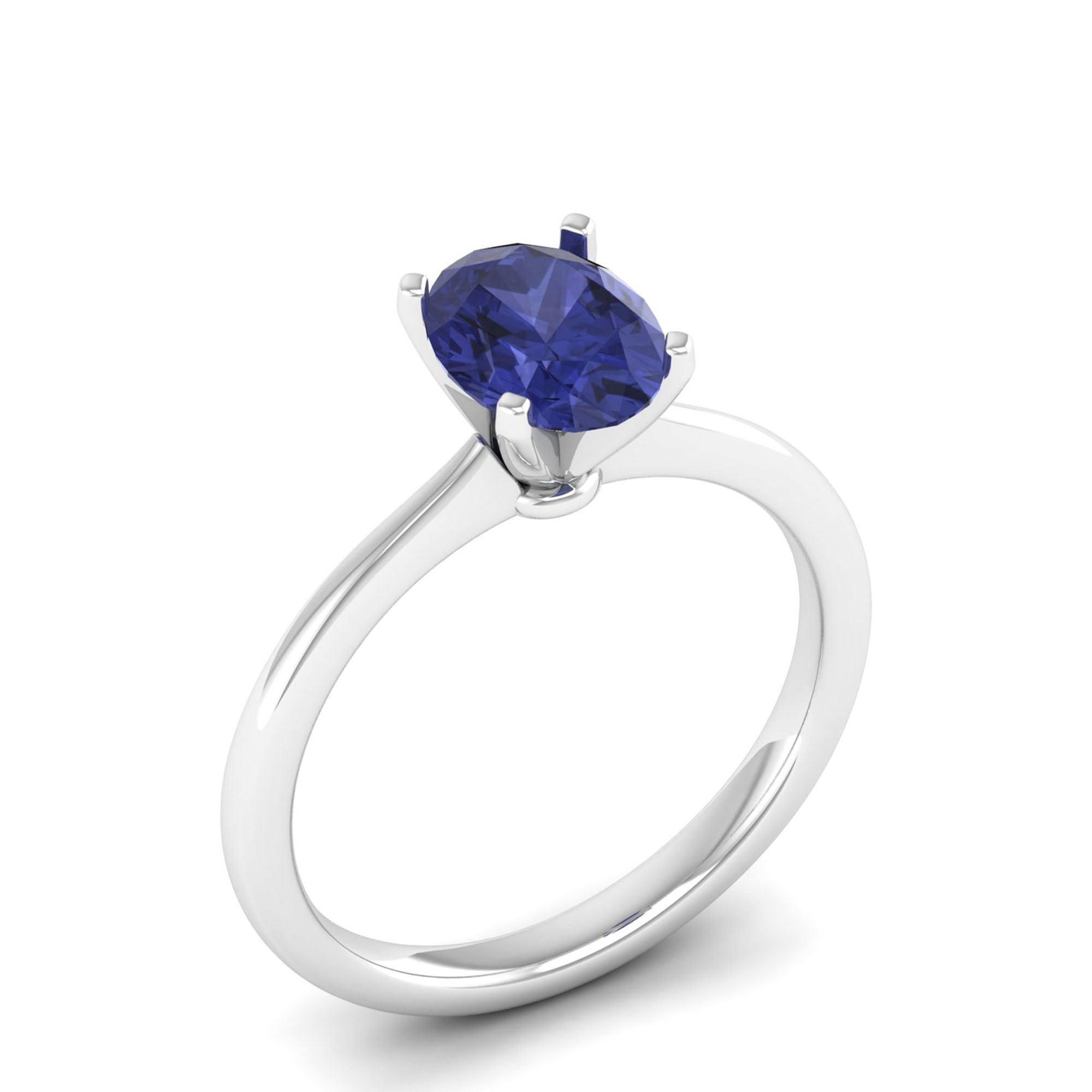 Celestar Classic Oval Tanzanite Solitaire Ring-1.5 Carat
