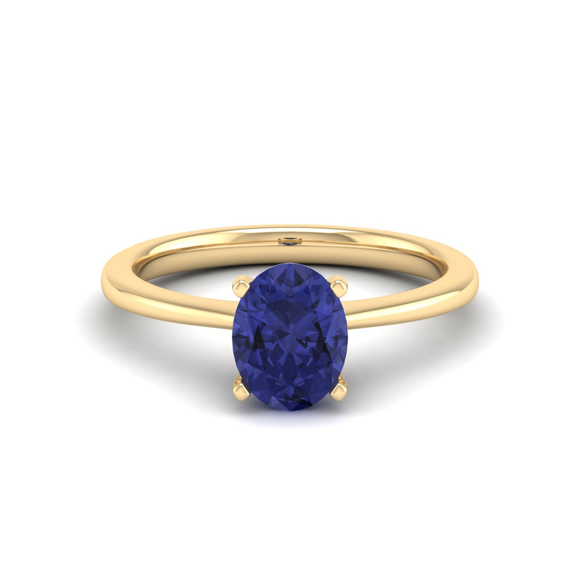 Celestar Classic Oval Tanzanite Solitaire Ring-1.5 Carat
