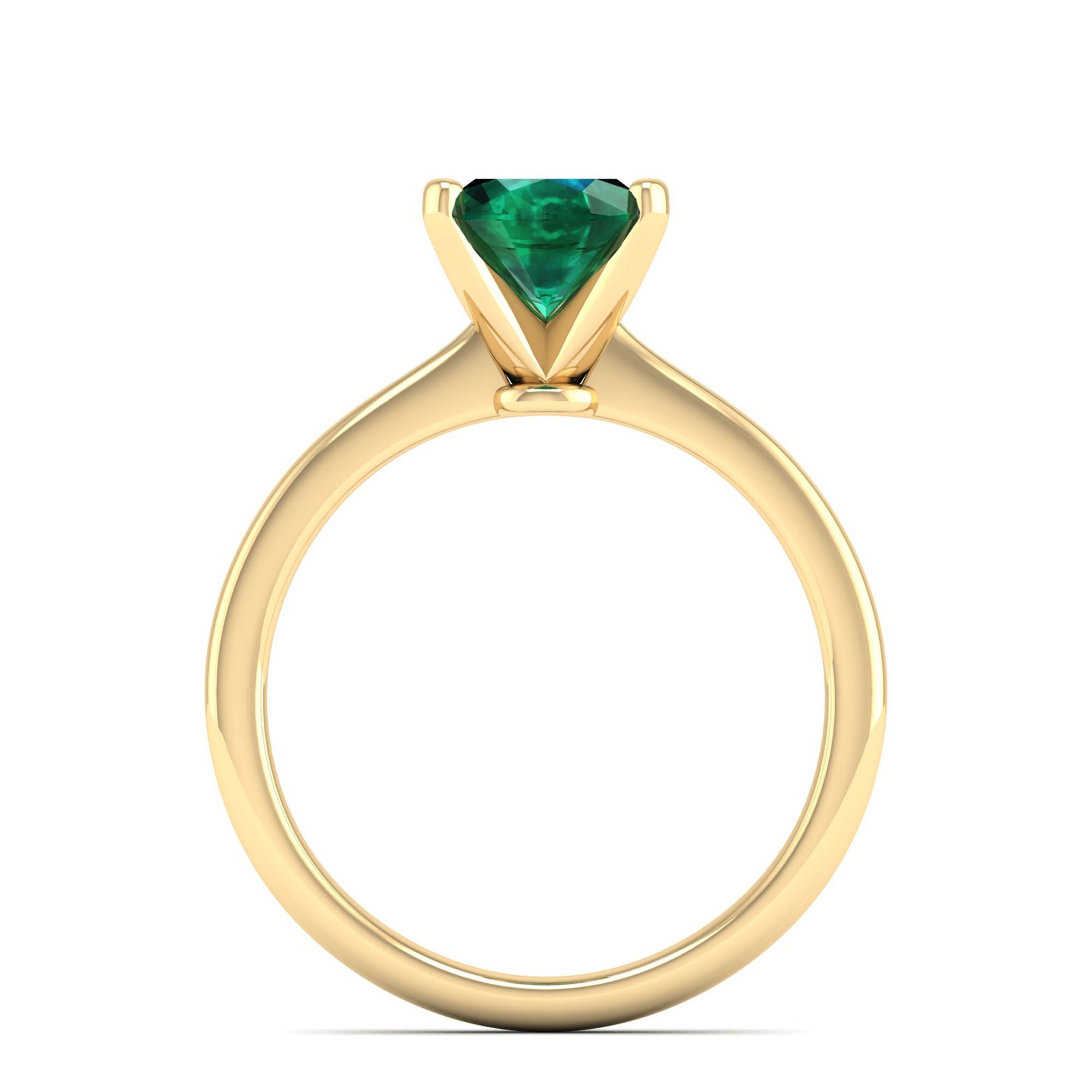 Celestar Classic Oval Emerald Solitaire Ring 2.0 Carat