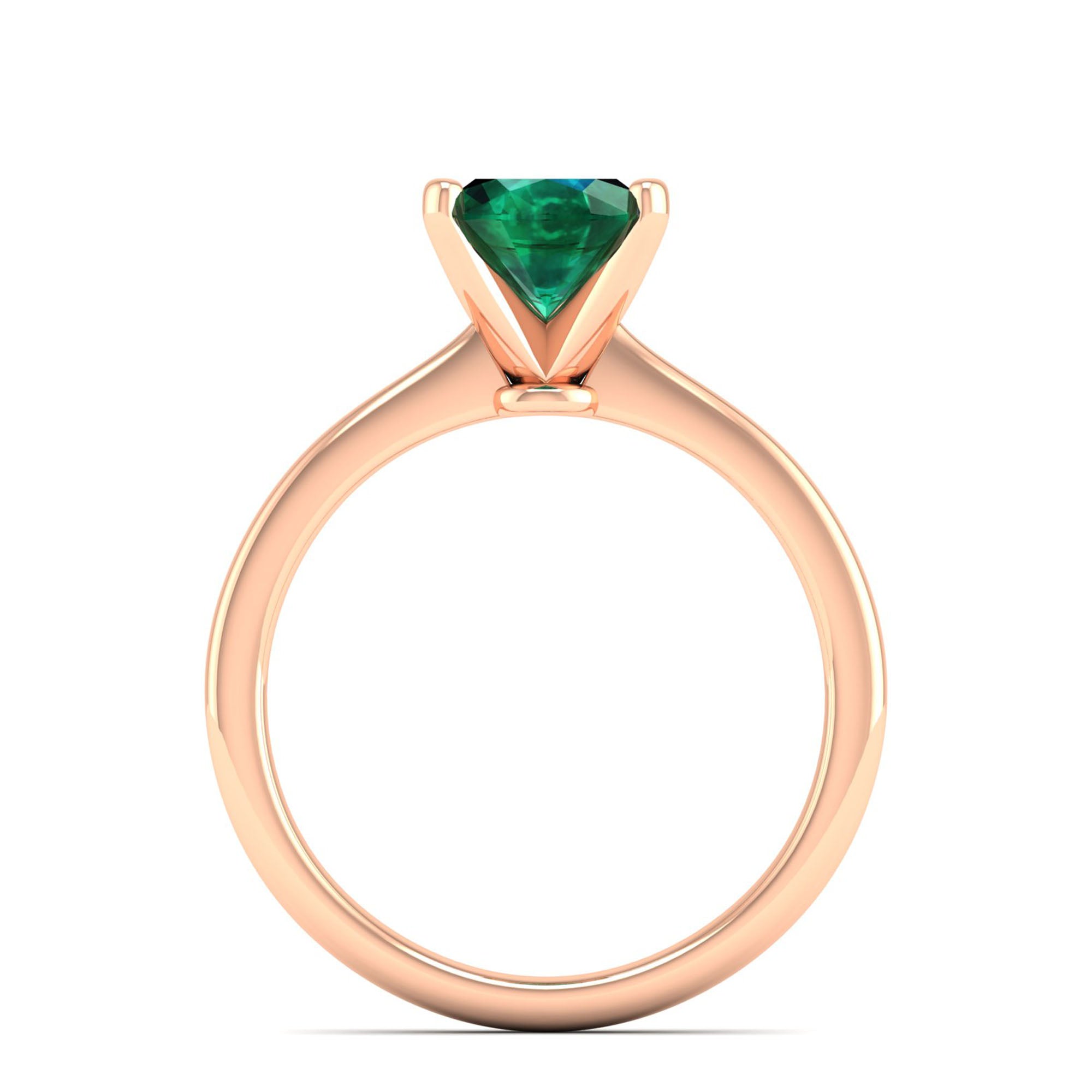 Celestar Classic Oval Emerald Solitaire Ring 2.0 Carat
