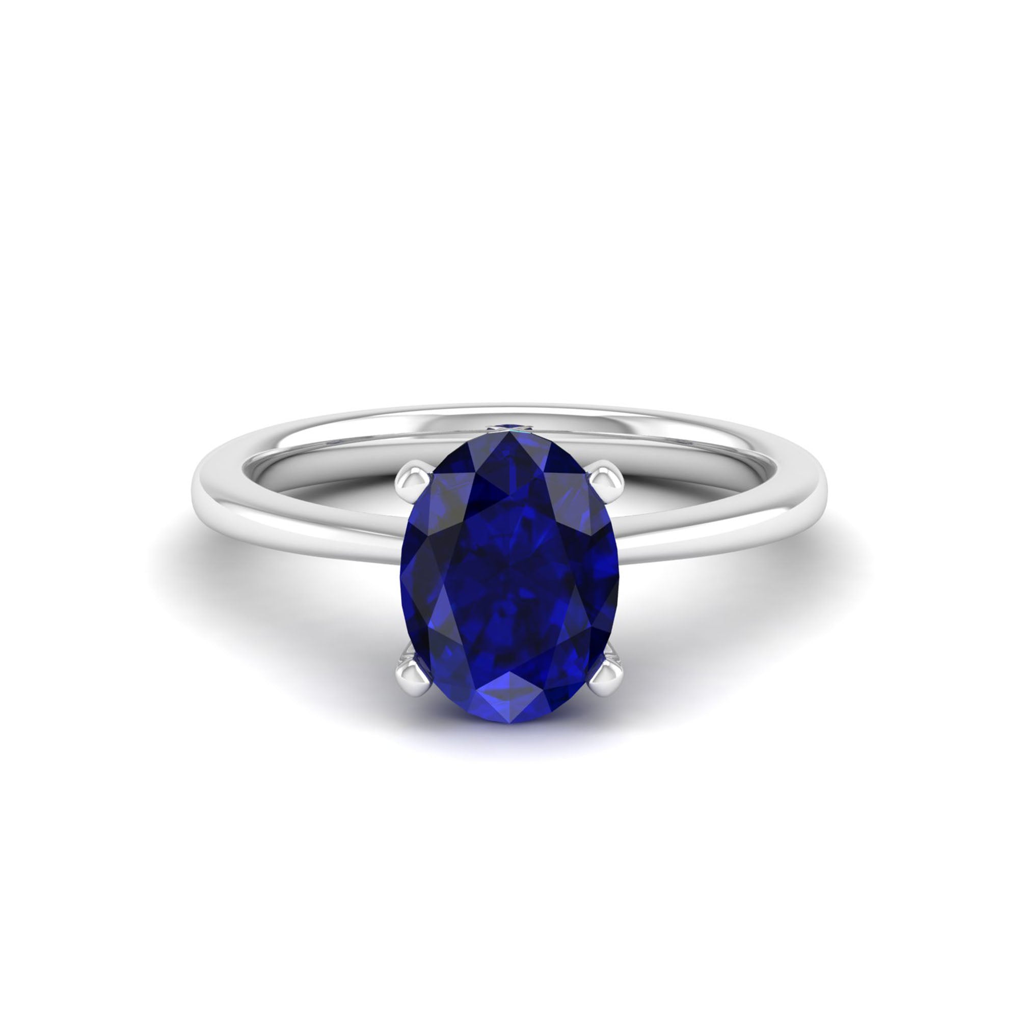 Celestar Classic Oval Sapphire Solitaire Ring 2.0 Carat