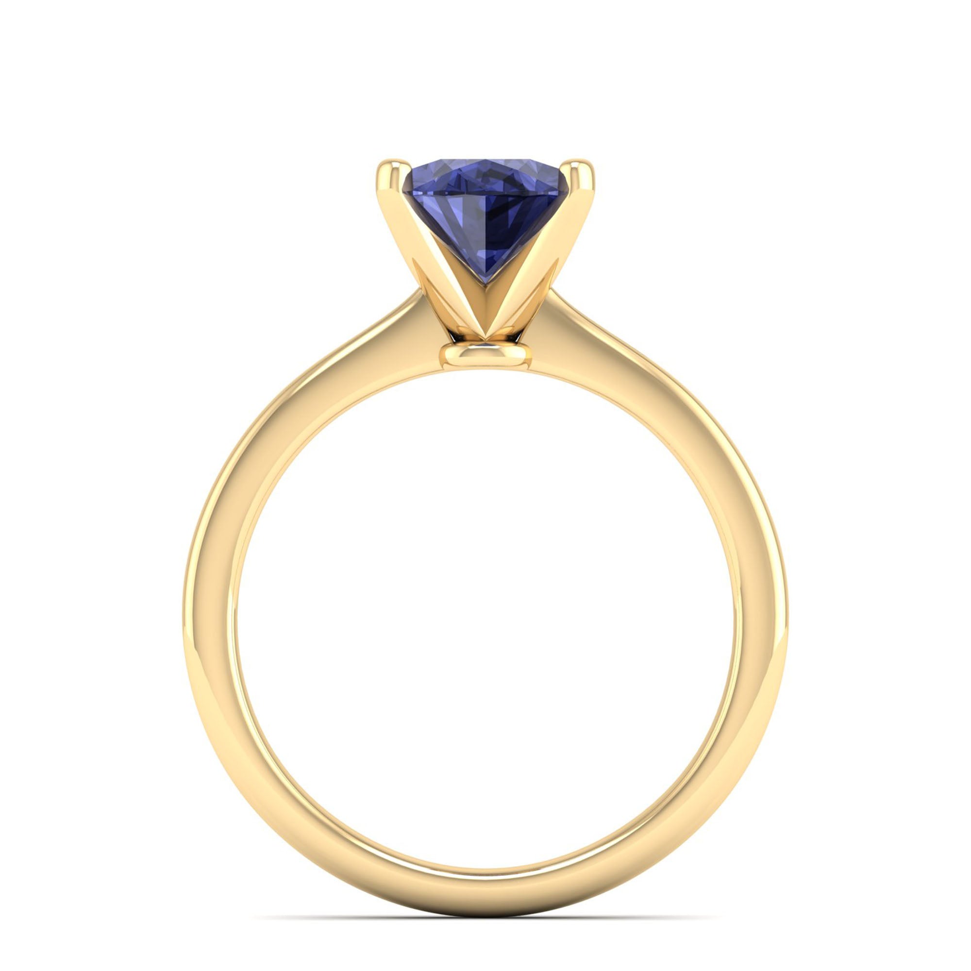 Celestar Classic Oval Tanzanite Solitaire Ring 2.0 Carat