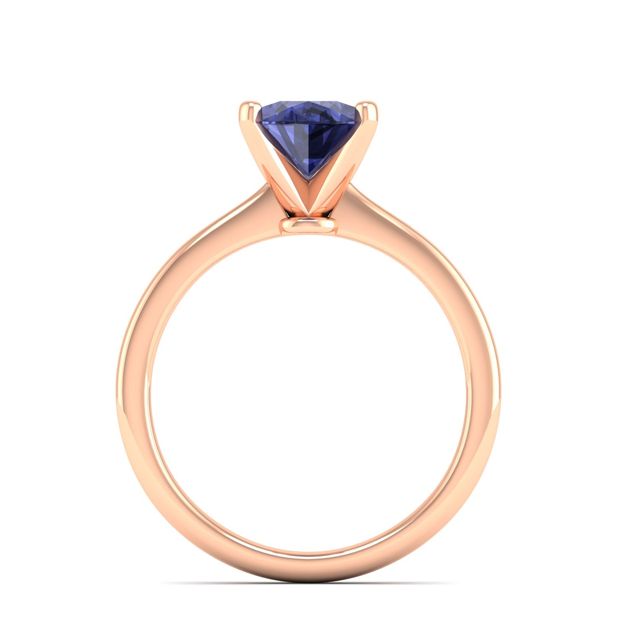Celestar Classic Oval Tanzanite Solitaire Ring 2.0 Carat