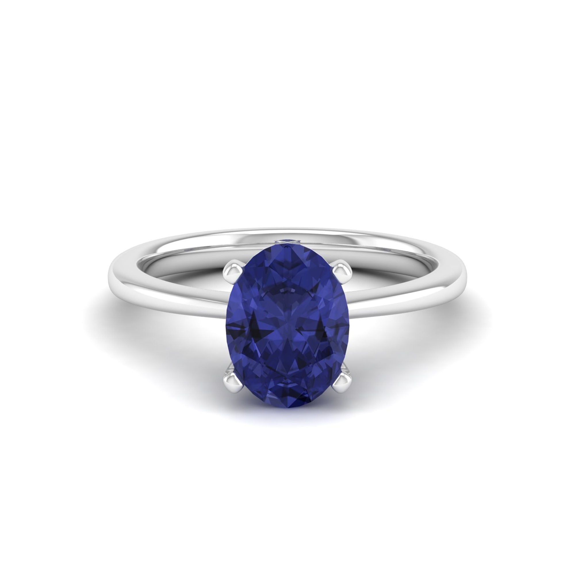Celestar Classic Oval Tanzanite Solitaire Ring 2.0 Carat