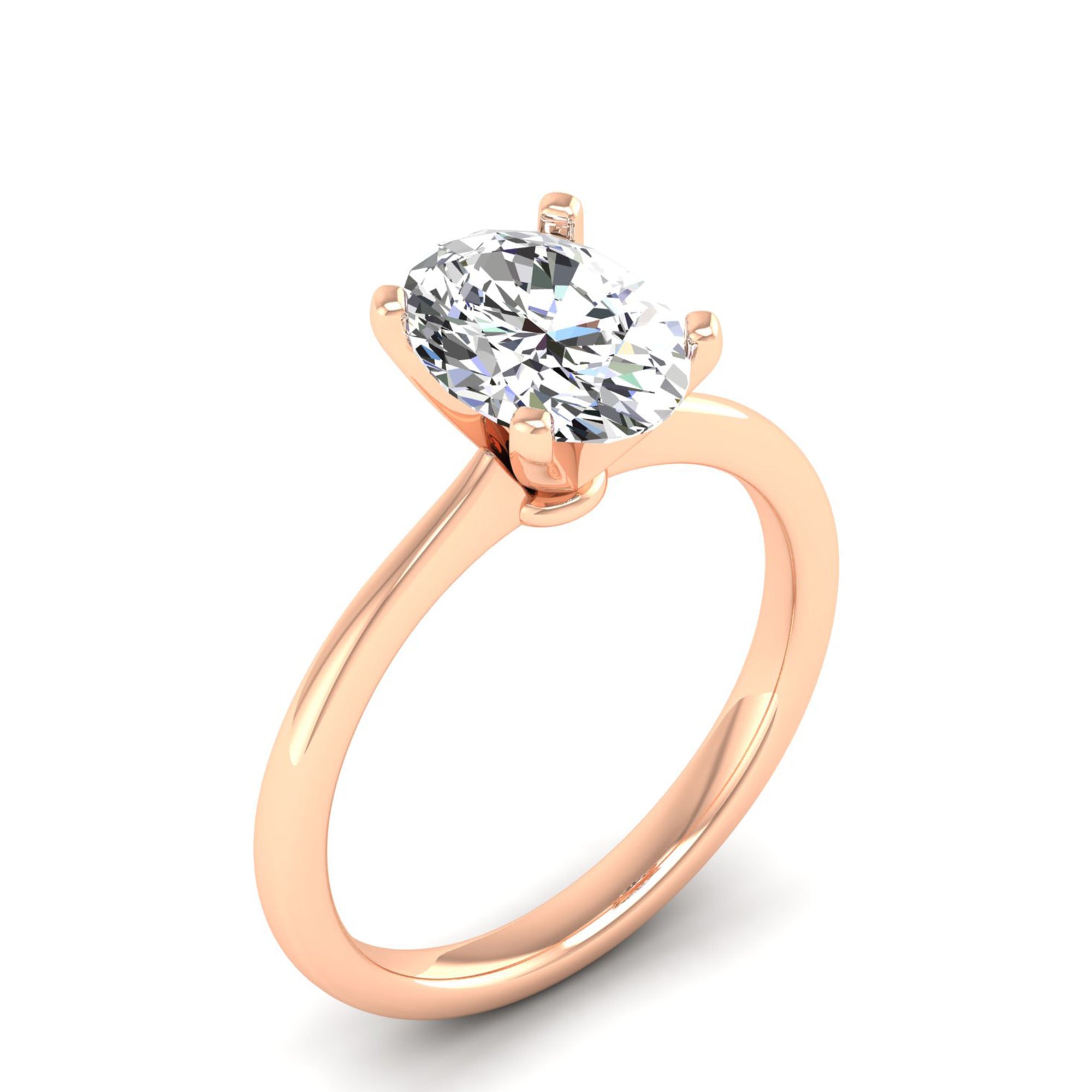 Celestar Classic Oval Solitaire Ring 2.0 Carat