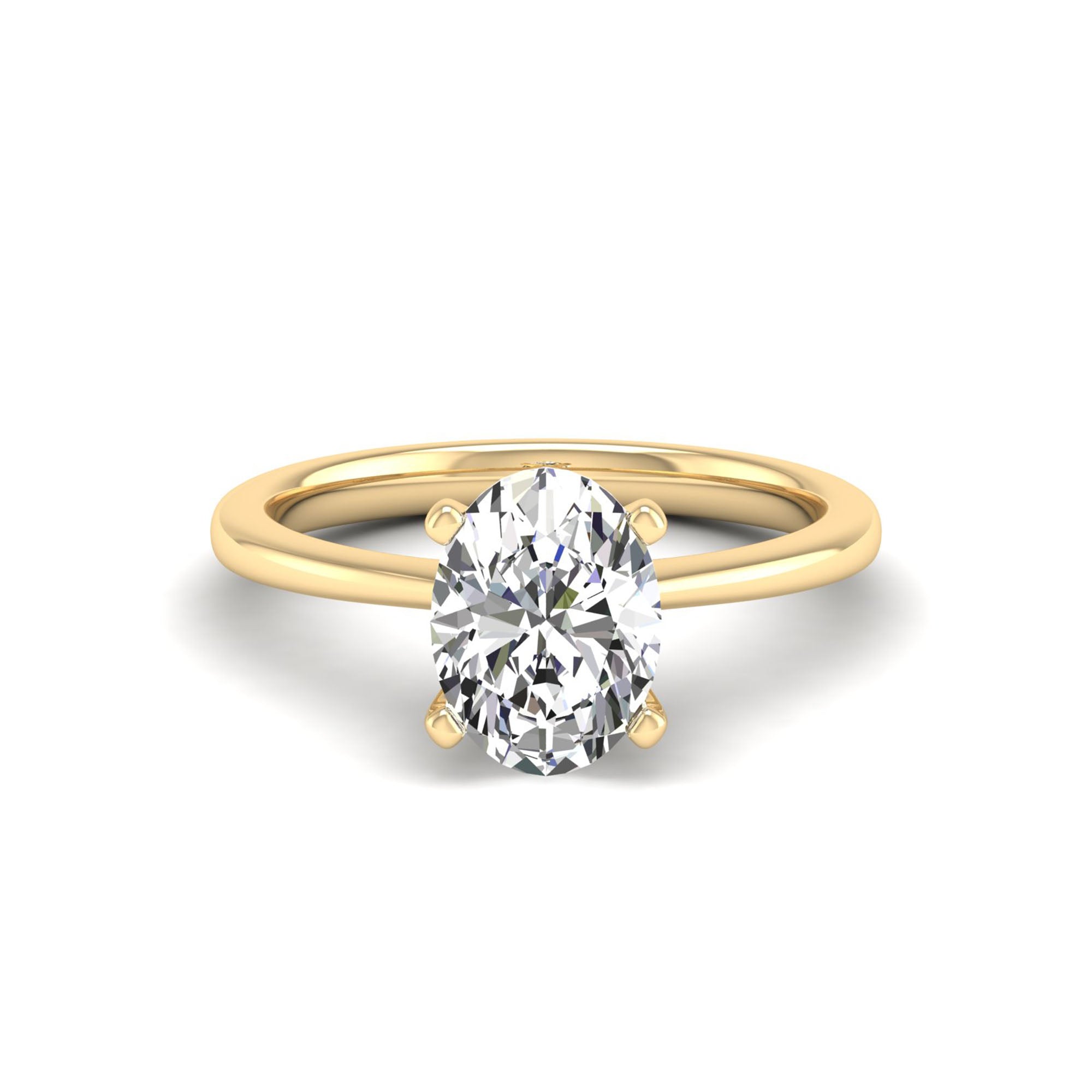 Celestar Classic Oval Solitaire Ring 2.0 Carat
