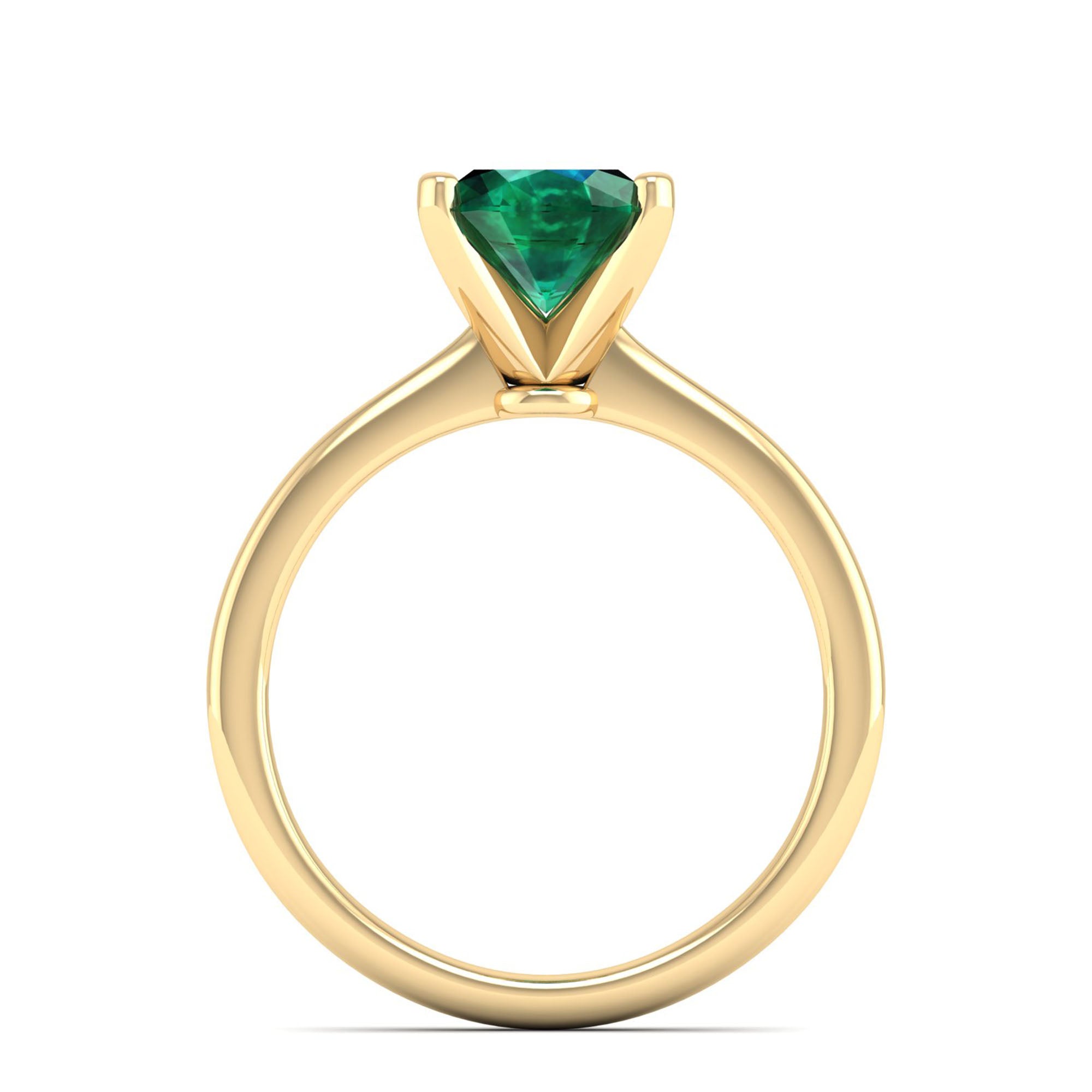 Celestar Classic Oval Emerald Solitaire Ring 2.50 Carat