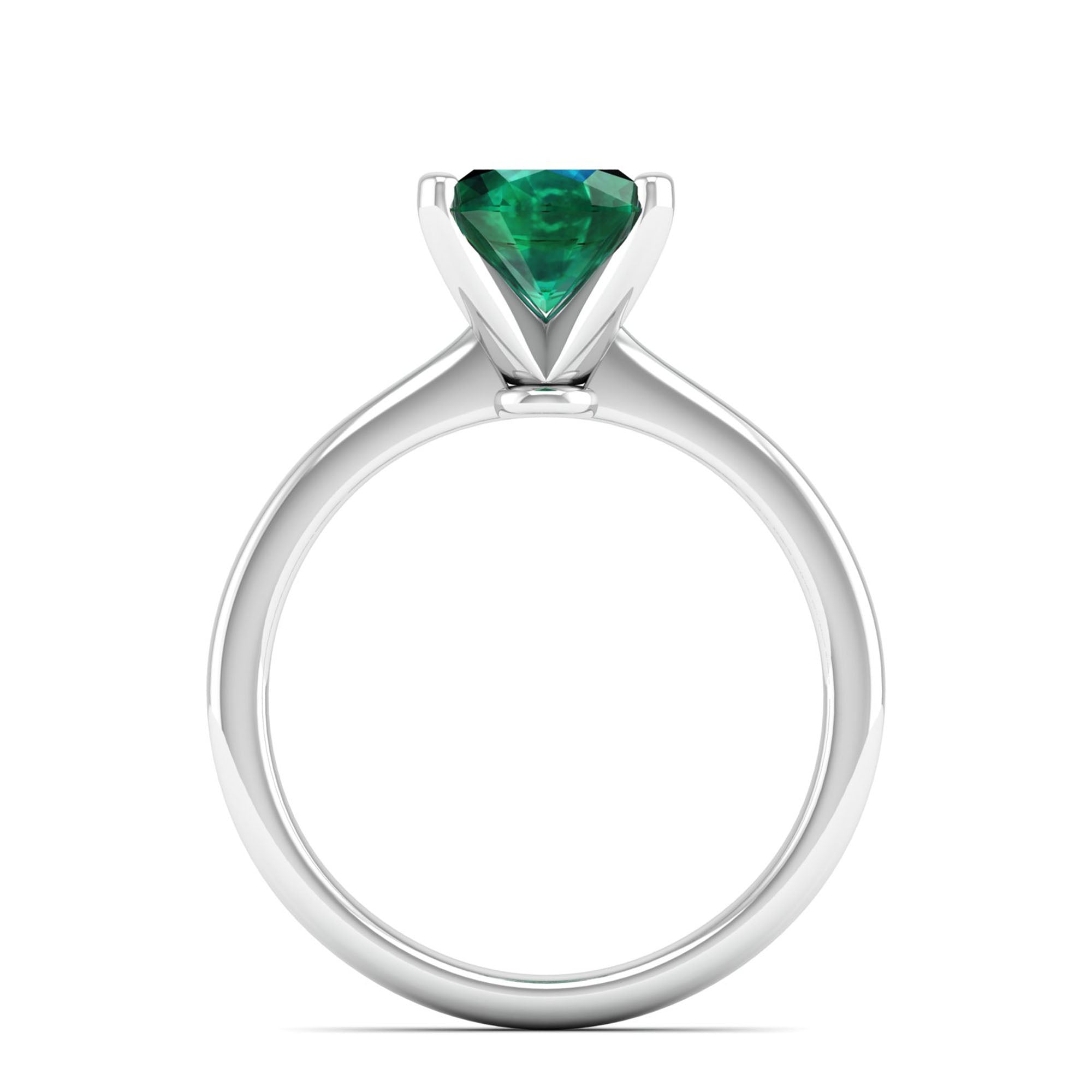 Celestar Classic Oval Emerald Solitaire Ring 2.50 Carat