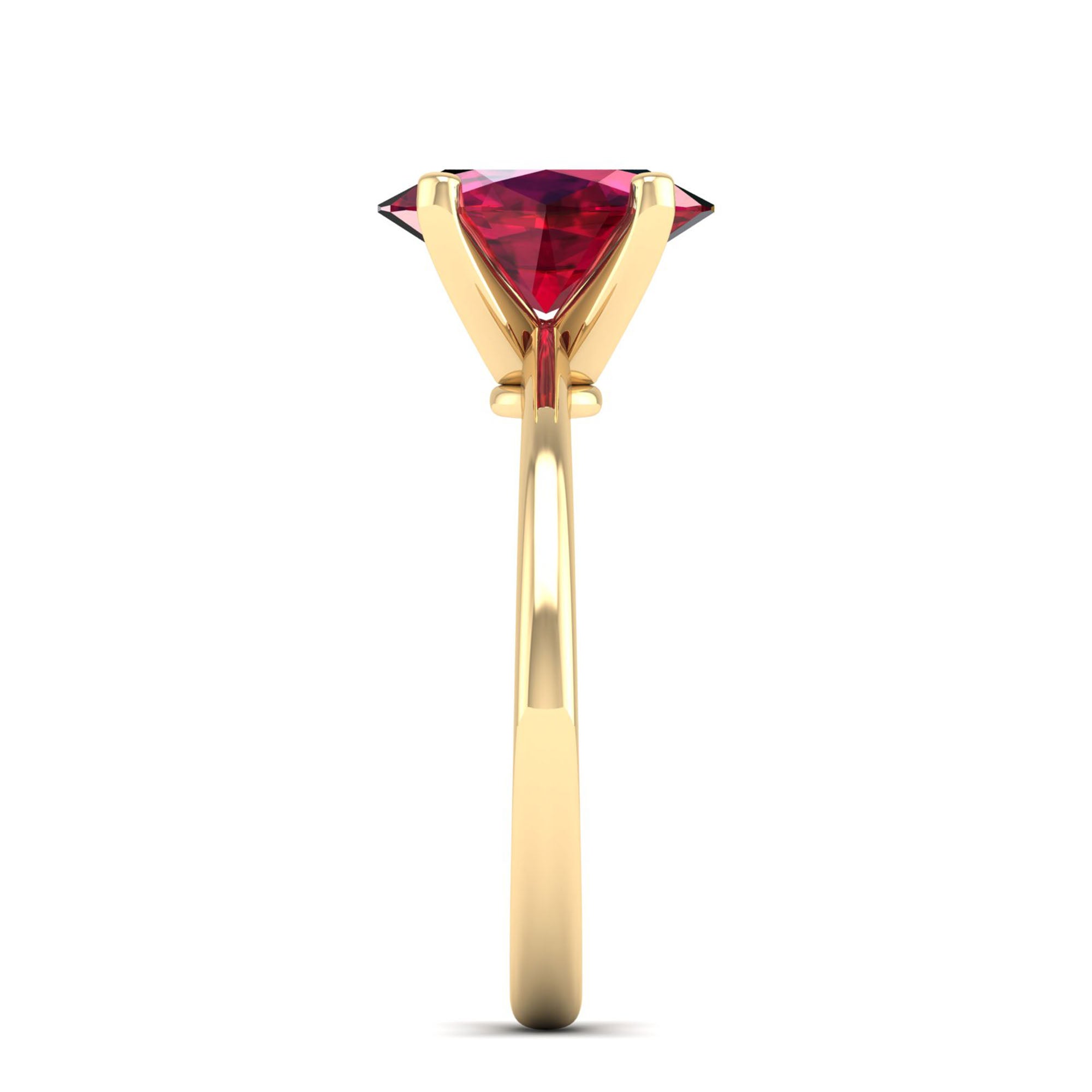 Celestar Classic Oval Ruby Solitaire Ring 2.50 Carat
