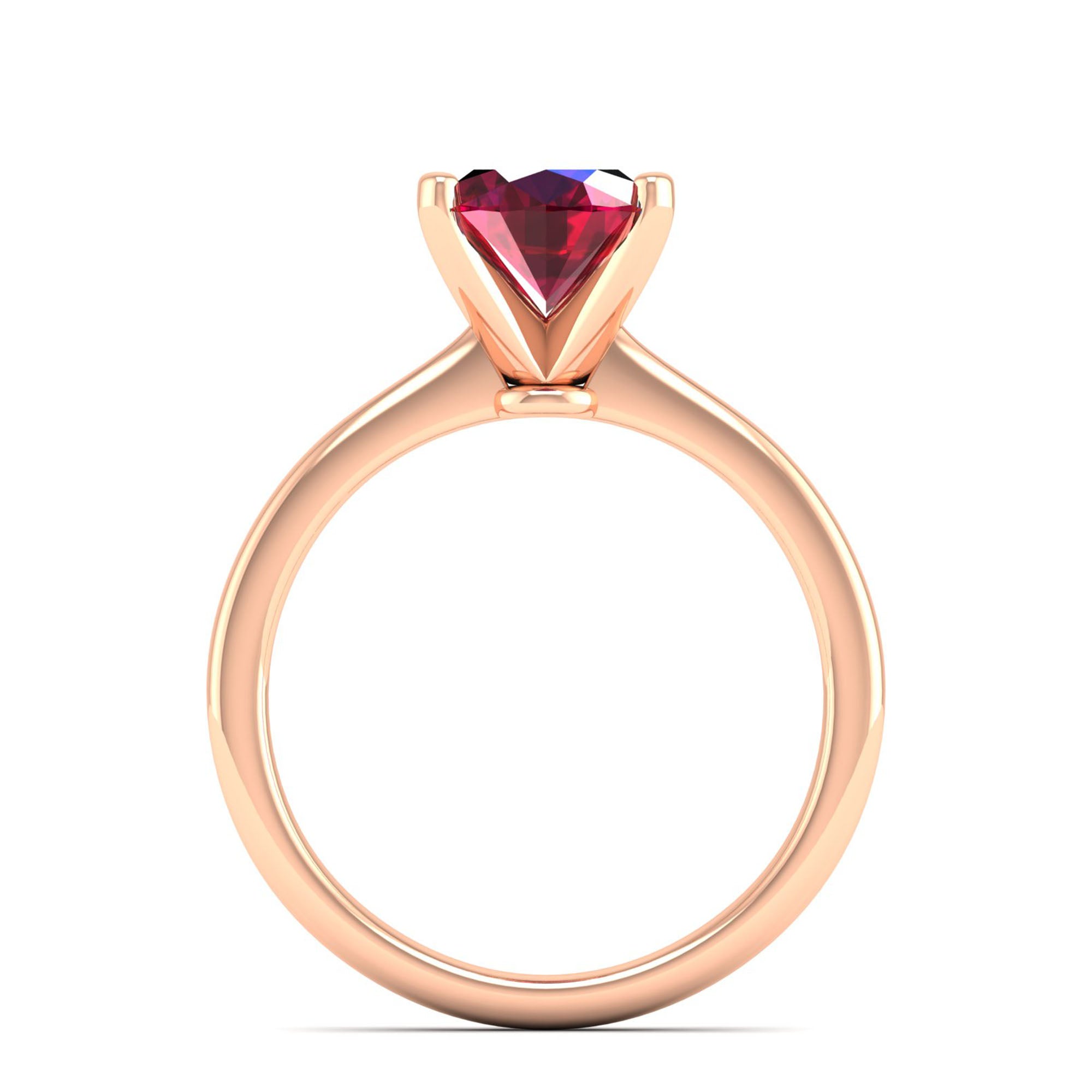 Celestar Classic Oval Ruby Solitaire Ring 2.50 Carat