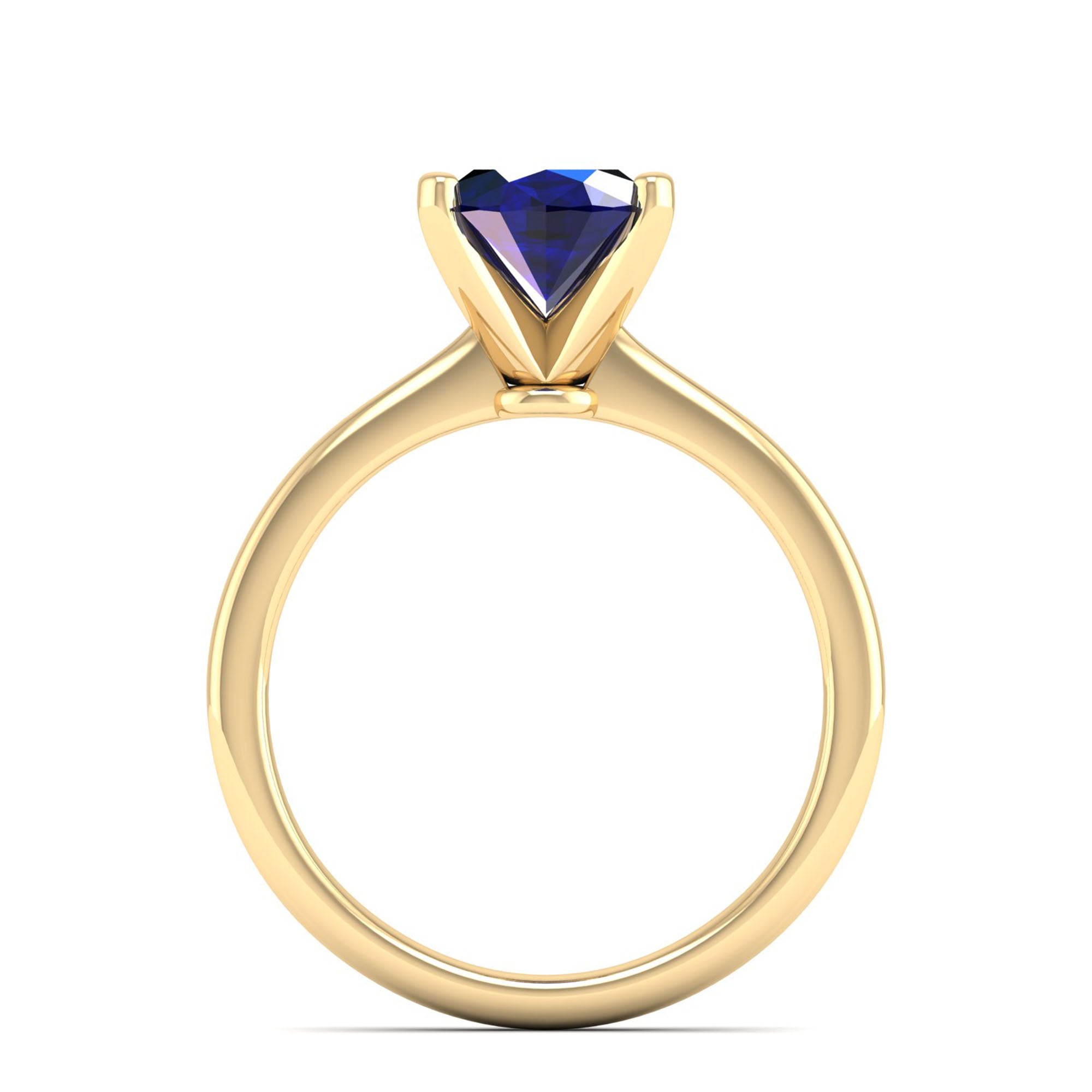 Celestar Classic Oval Sapphire Solitaire Ring 2.50 Carat