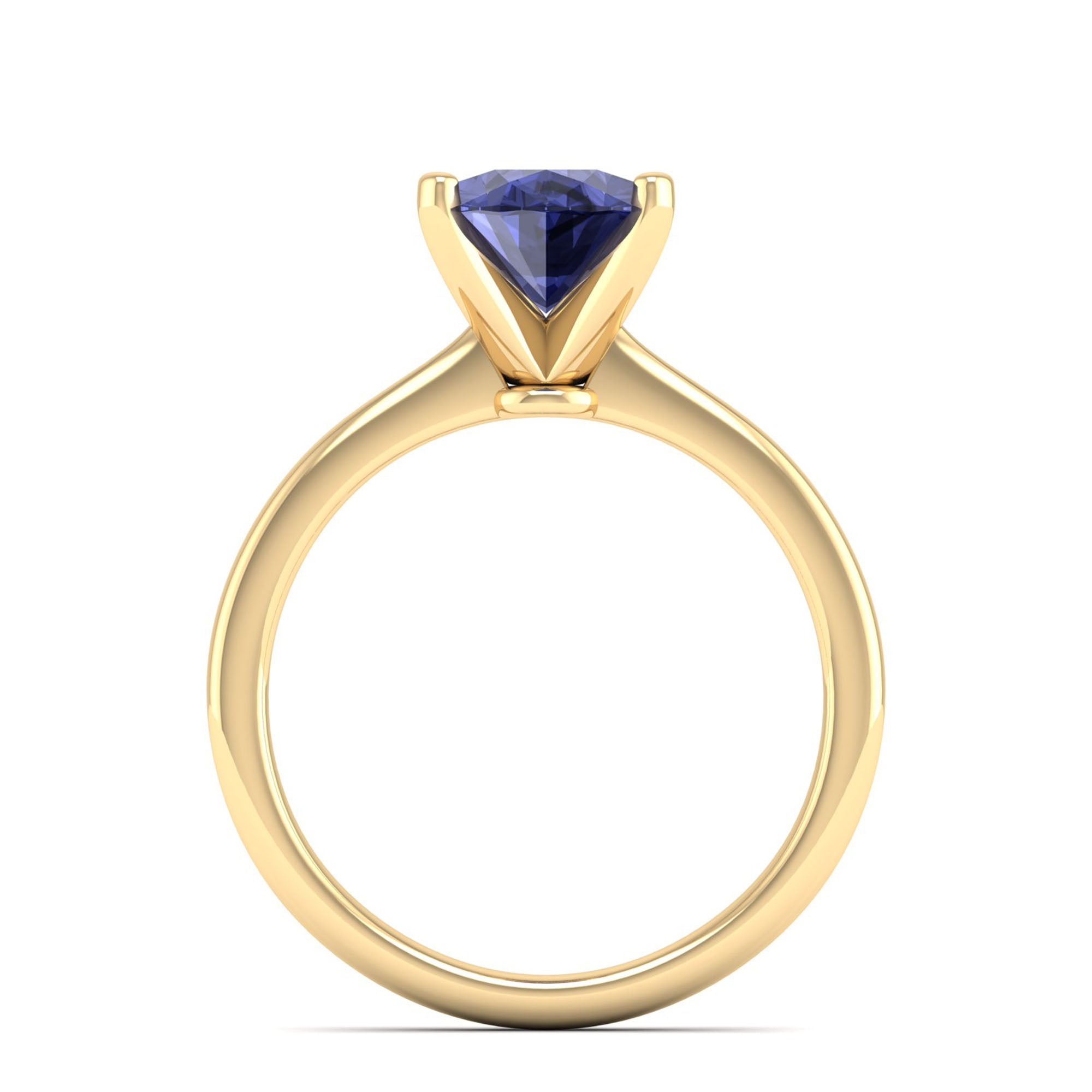 Celestar Classic Oval Tanzanite Solitaire Ring 2.50 Carat