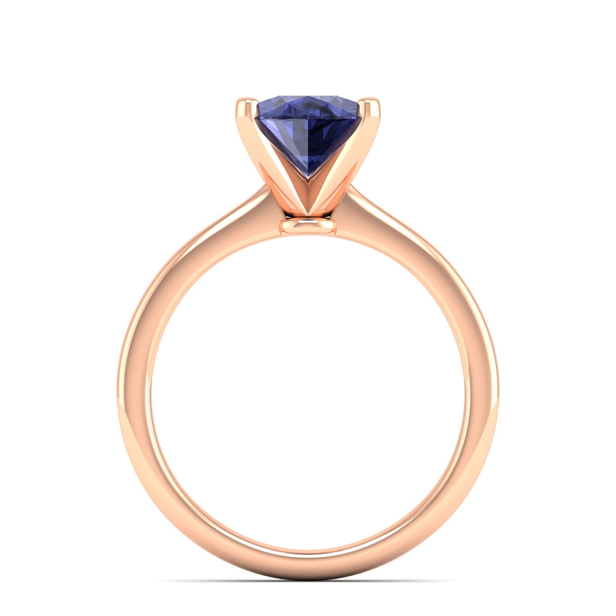 Celestar Classic Oval Tanzanite Solitaire Ring 2.50 Carat
