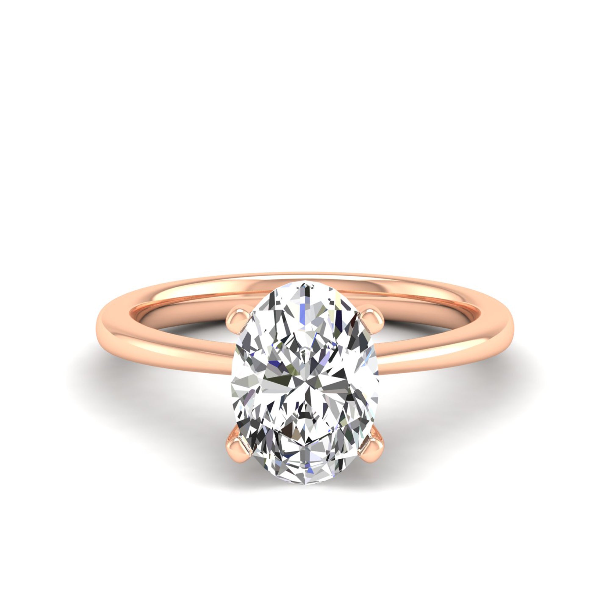 Celestar Classic Oval Solitaire Ring 2.50 Carat