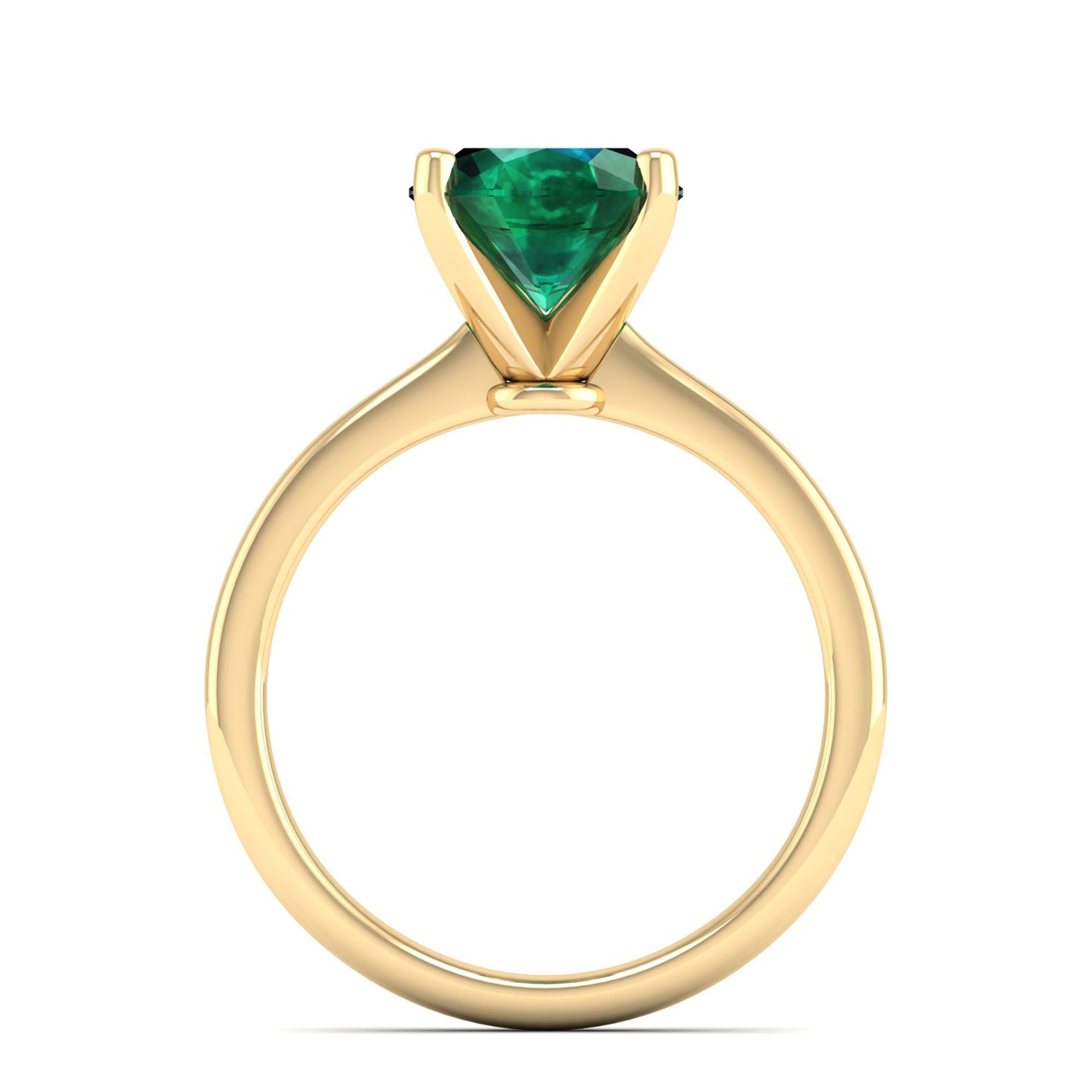 Celestar Classic Oval Emerald Solitaire Ring – 3.0 Carat