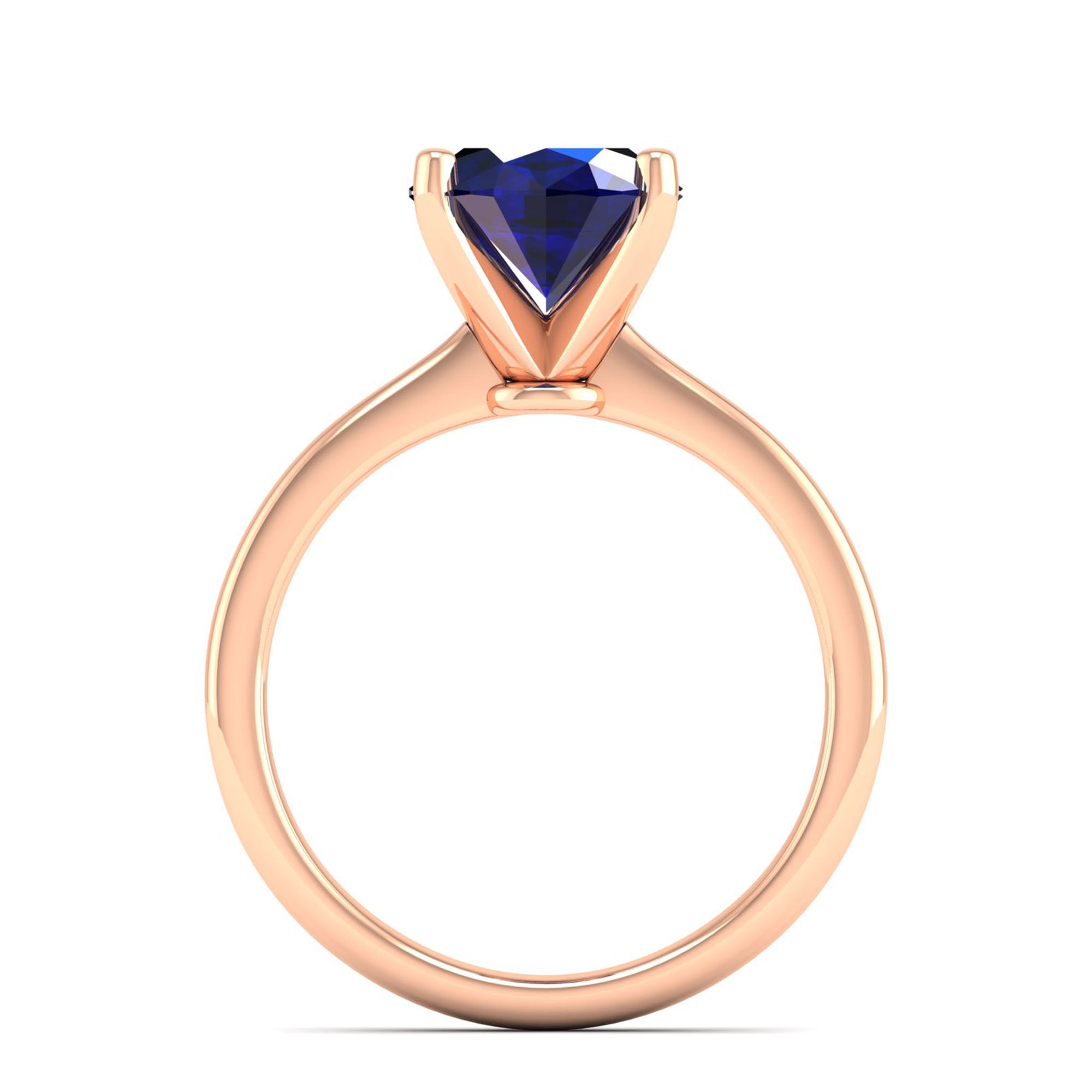 Celestar Classic Oval Sapphire Solitaire Ring – 3.0 Carat