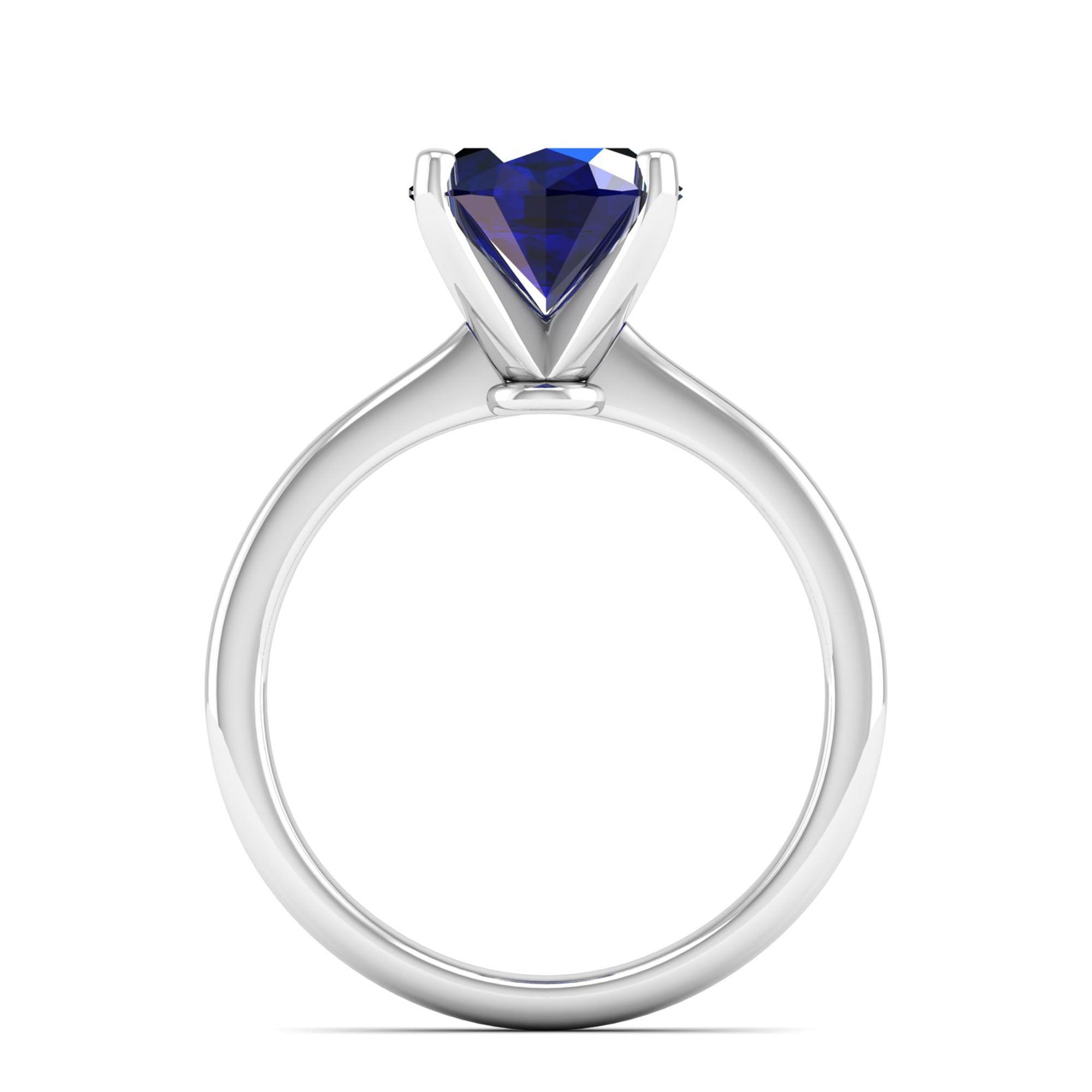 Celestar Classic Oval Sapphire Solitaire Ring – 3.0 Carat
