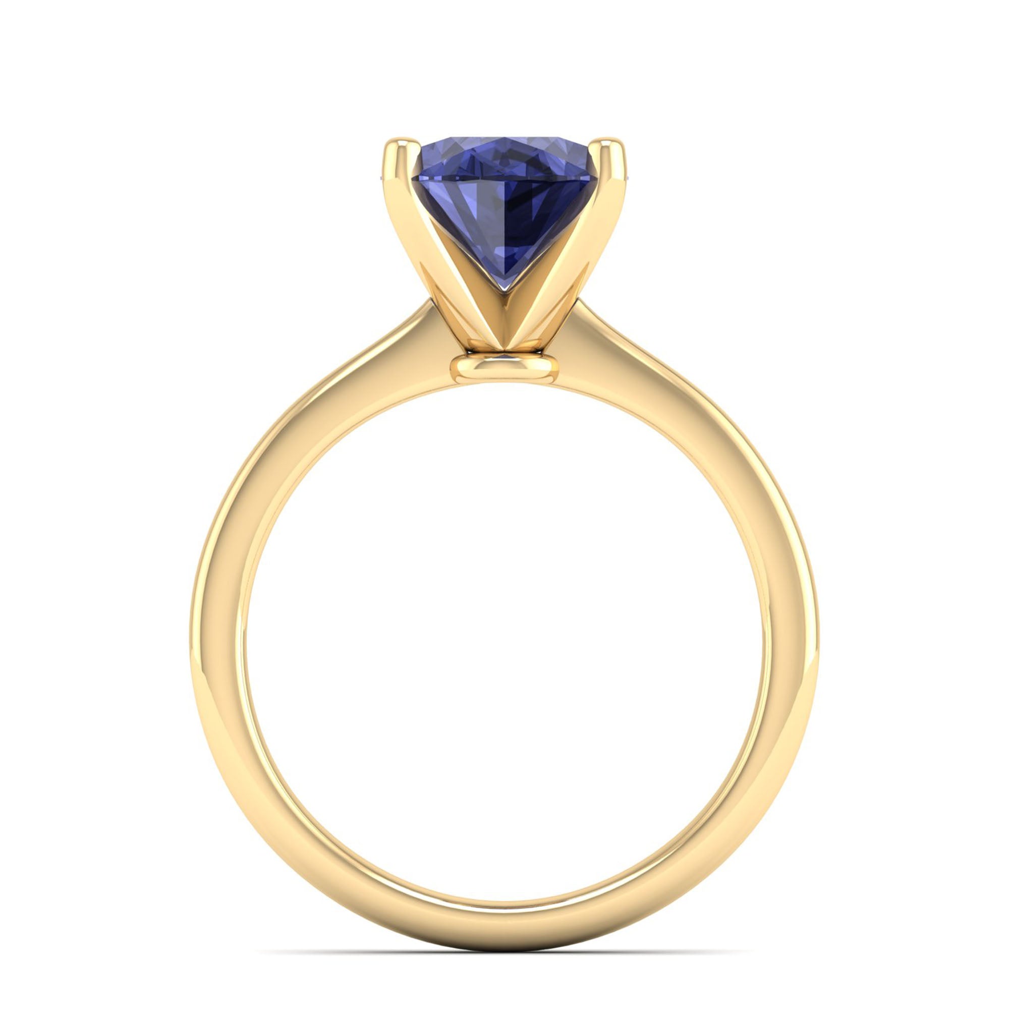 Celestar Classic Oval Tanzanite Solitaire Ring – 3.0 Carat