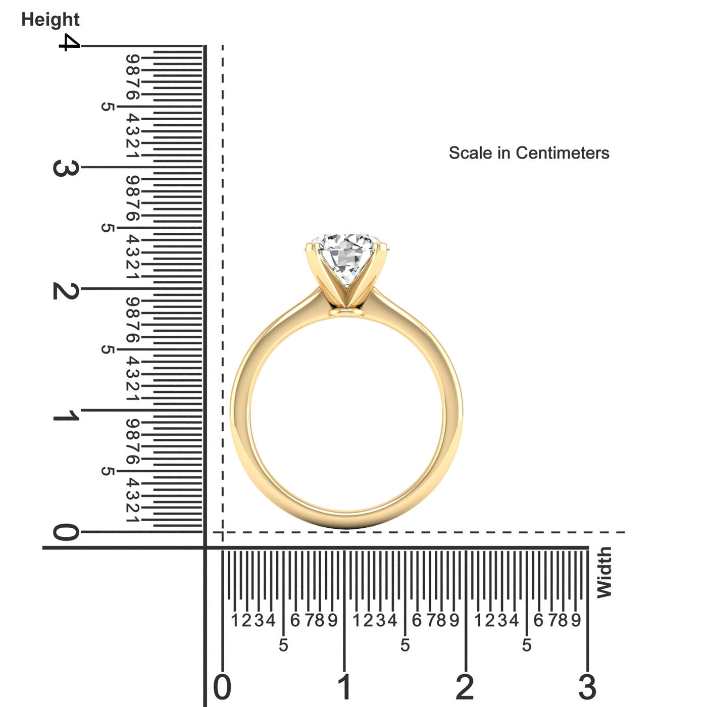 Celestar Classic Round Solitaire Ring 0.50 Carat