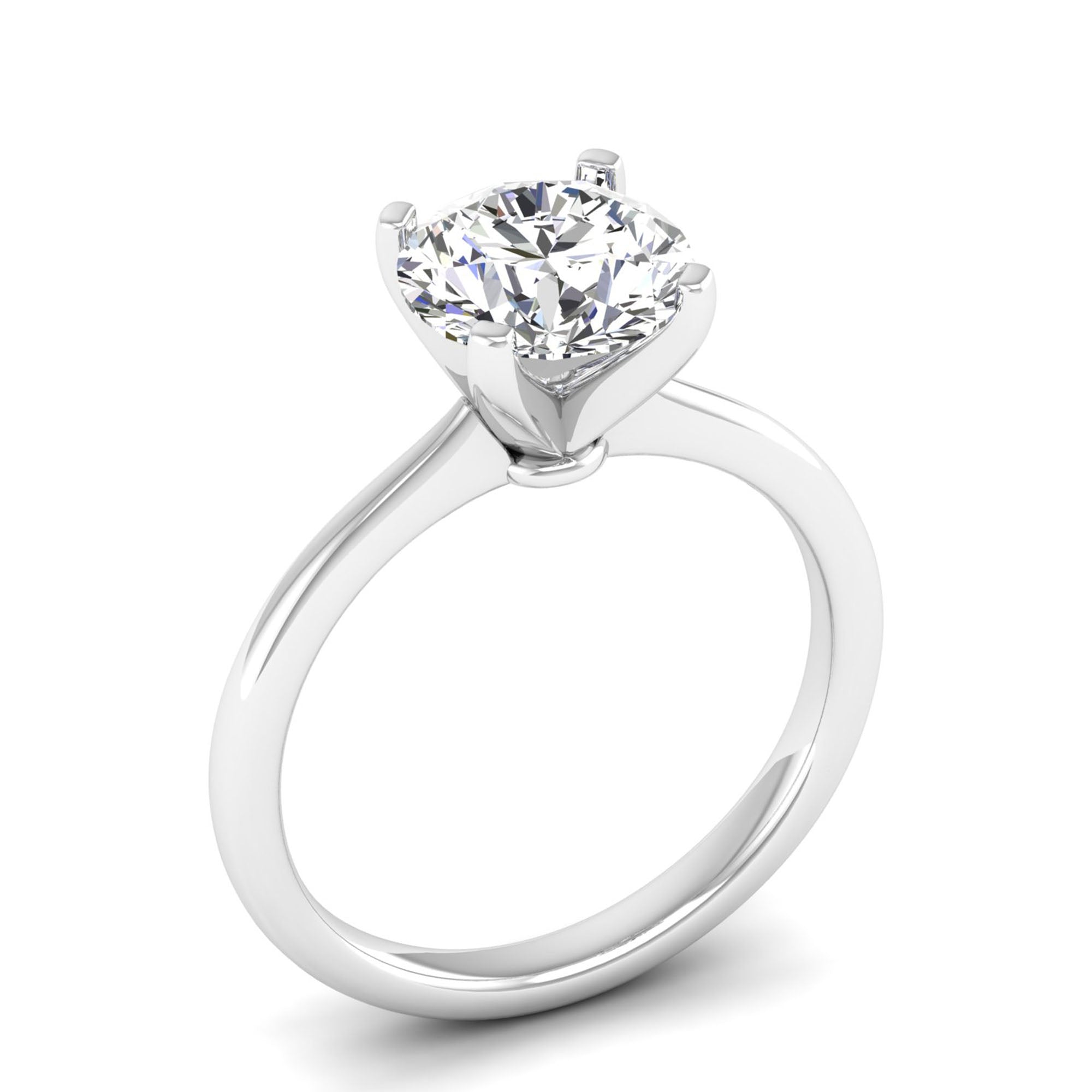 Celestar Classic Round Solitaire Ring 2.5 Carat