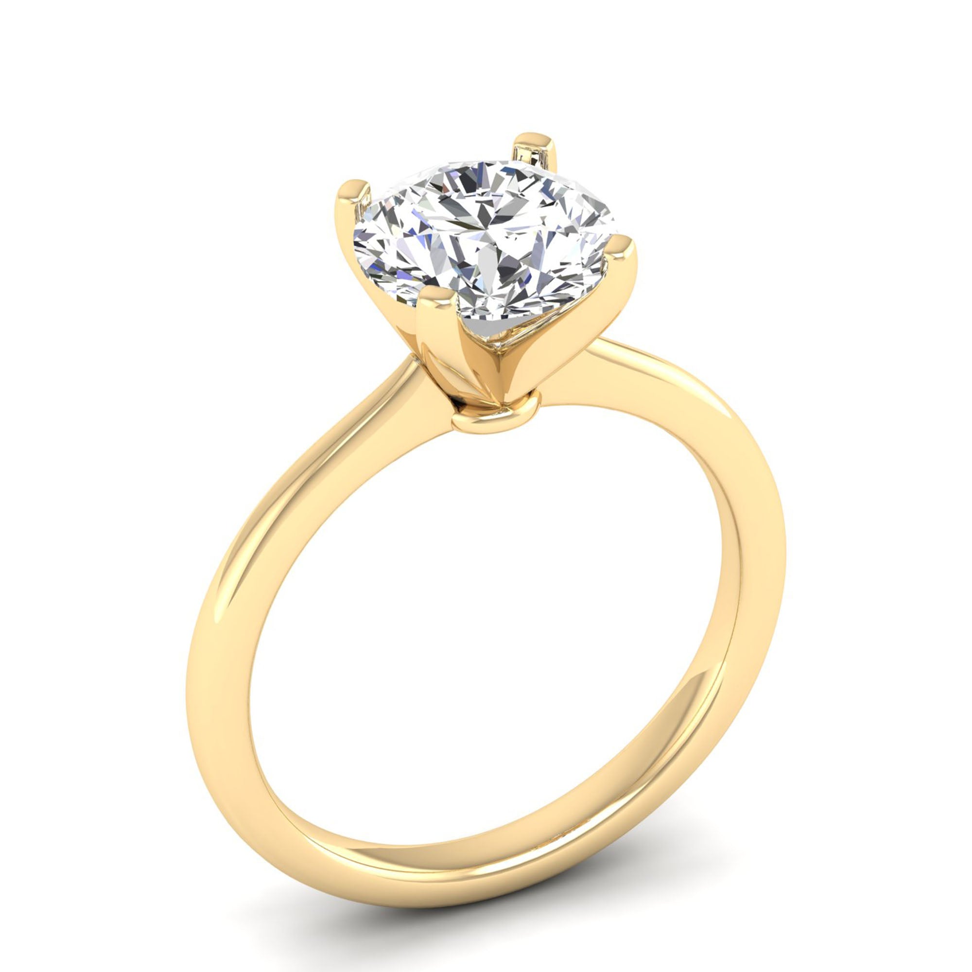 Celestar Classic Round Solitaire Ring 2.5 Carat