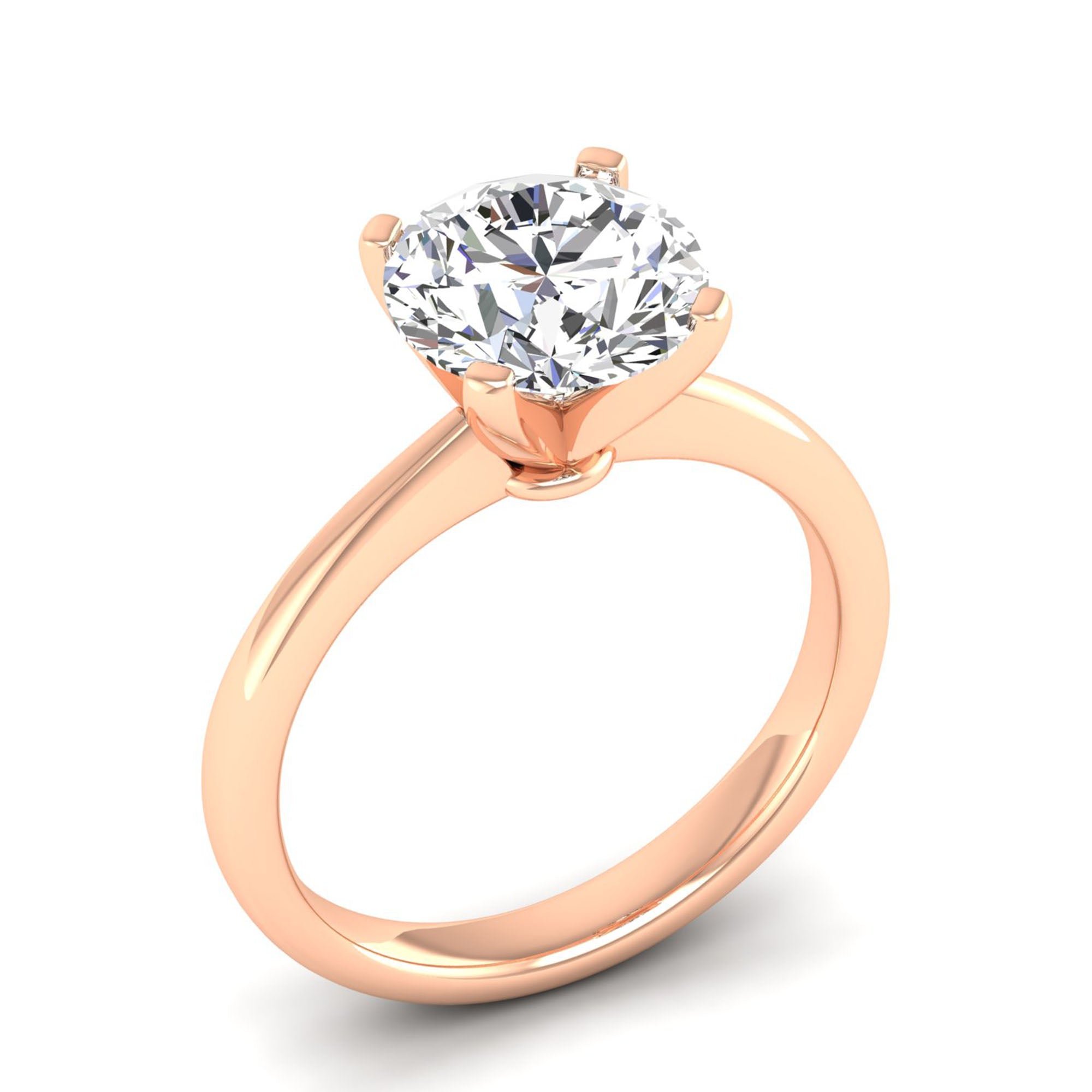 Celestar Classic Round Solitaire Ring 3.0 Carat