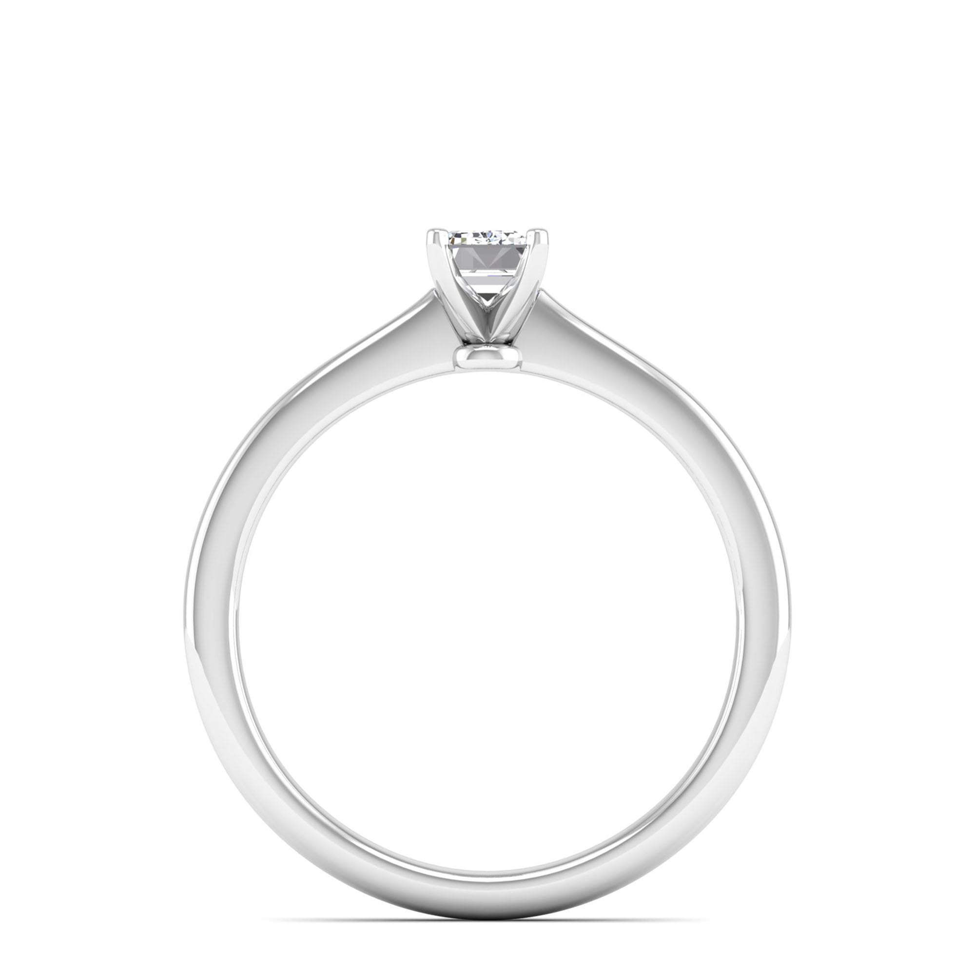 Celestar Emerald-Cut Diamond Solitaire Ring 0.5 Carat