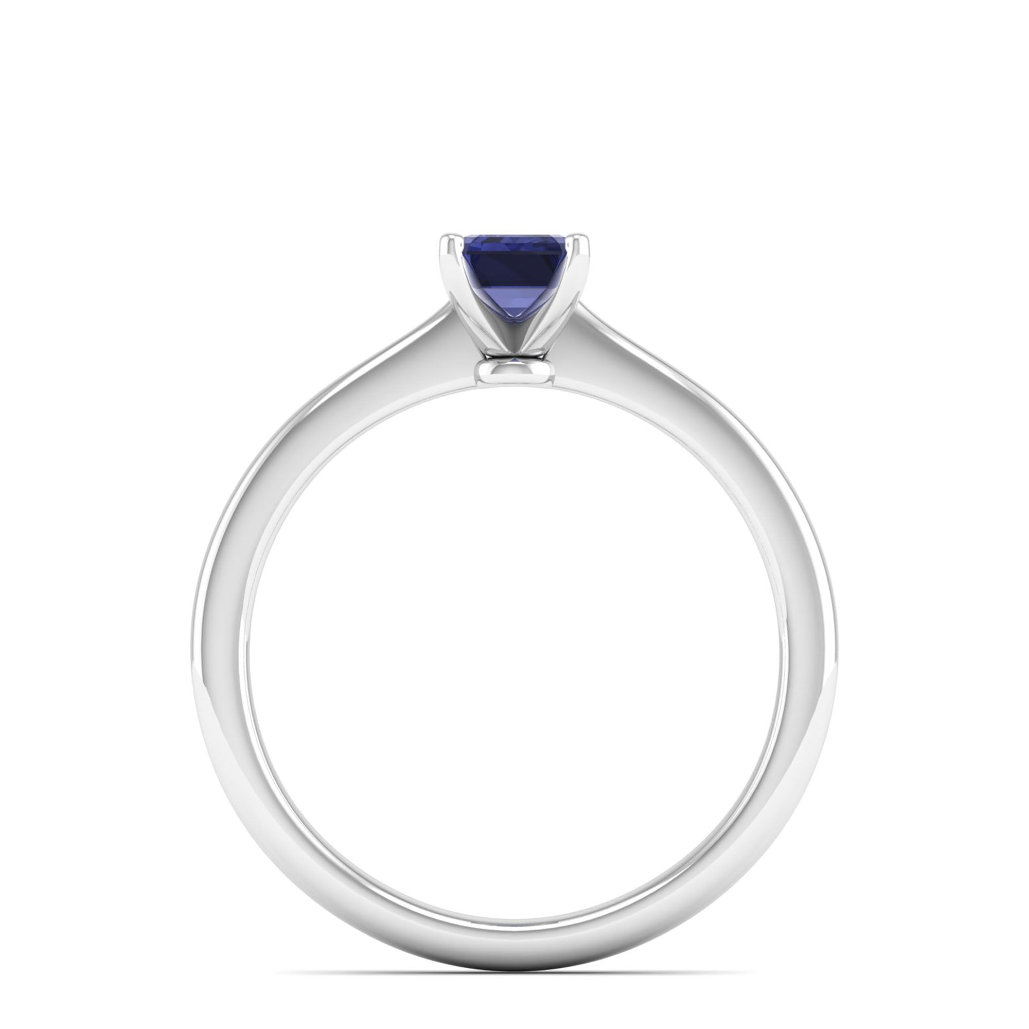 Celestar Emerald-Cut Tanzanite Solitaire Ring 1.00 Carat