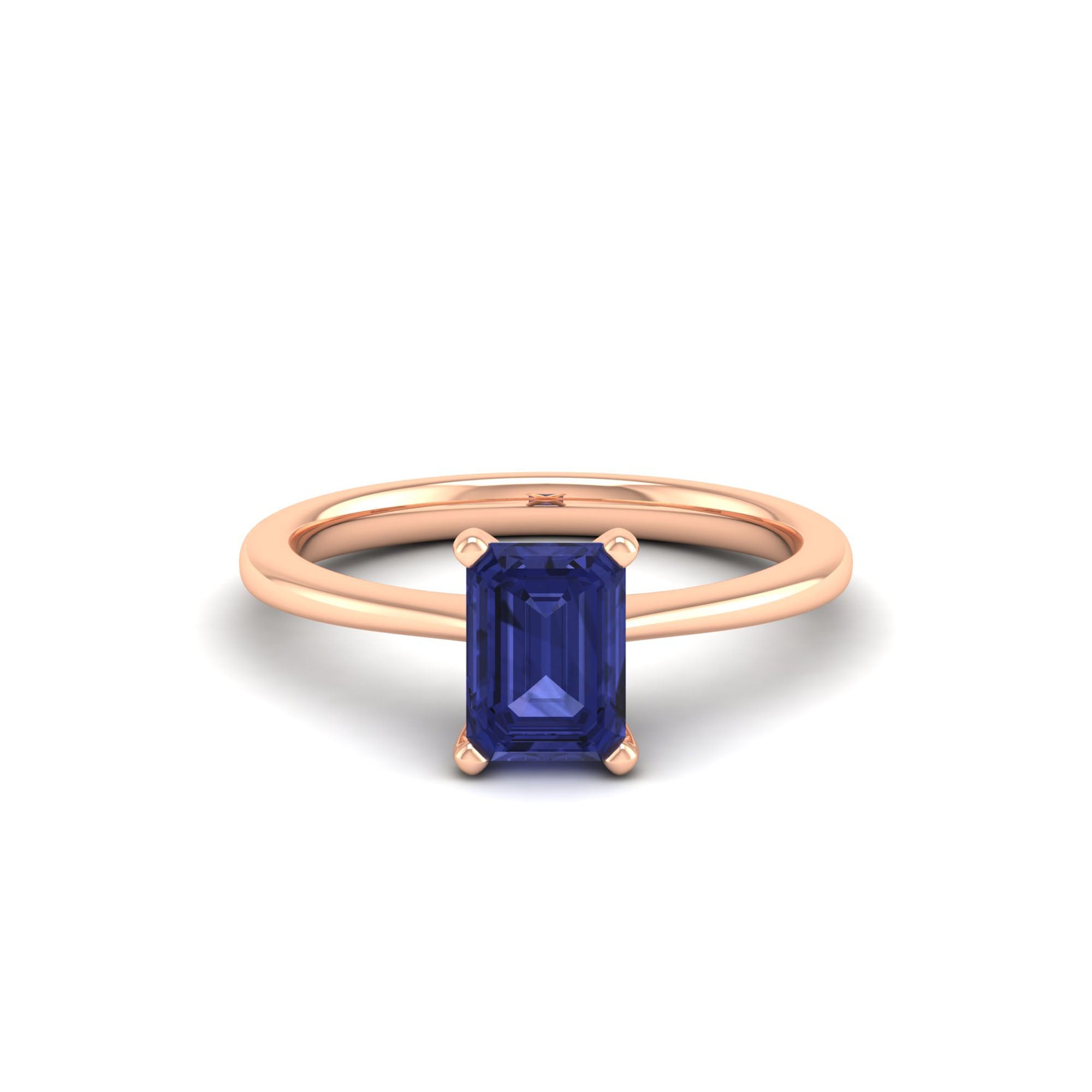 Celestar Emerald-Cut Tanzanite Solitaire Ring 1.50 Carat
