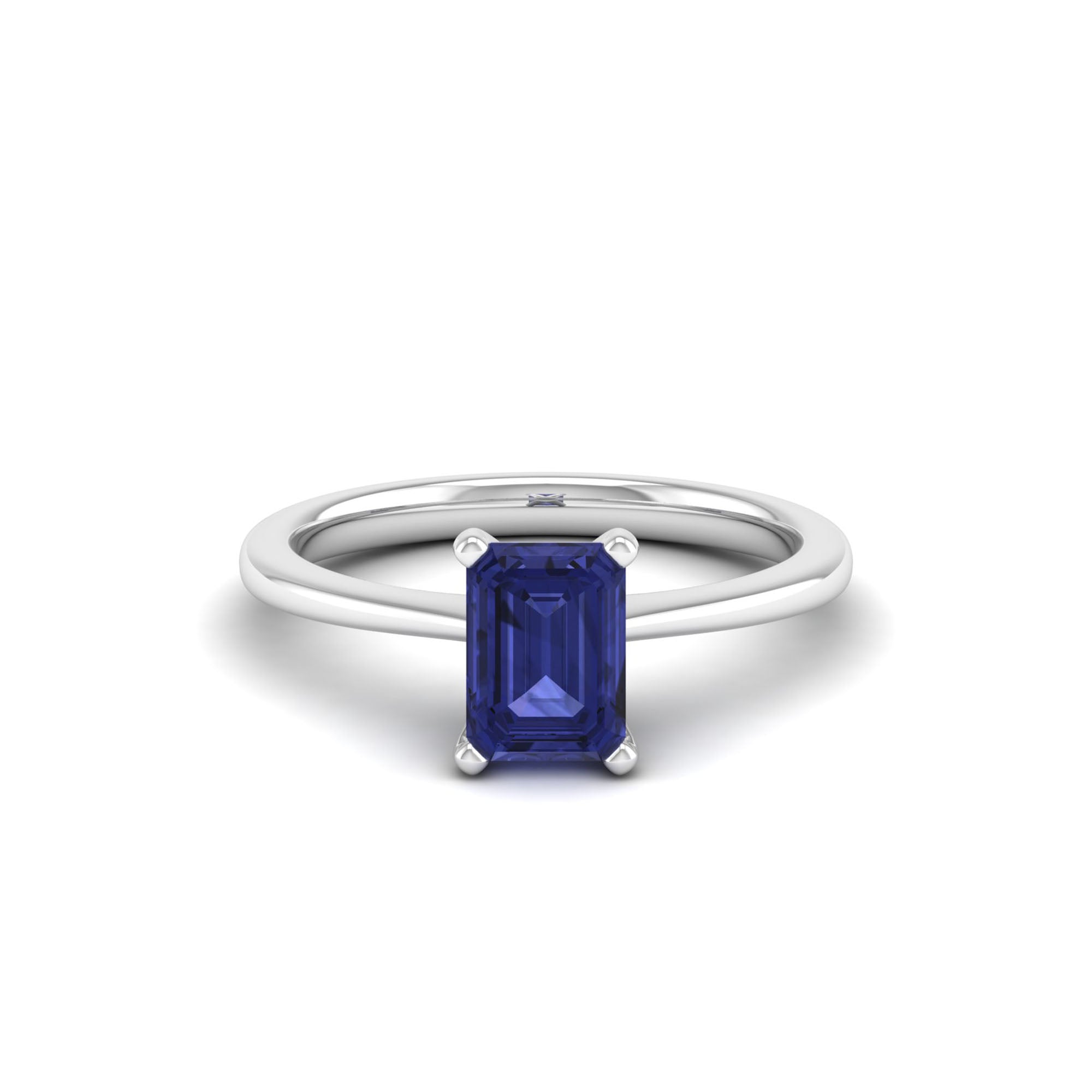 Celestar Emerald-Cut Tanzanite Solitaire Ring 1.50 Carat