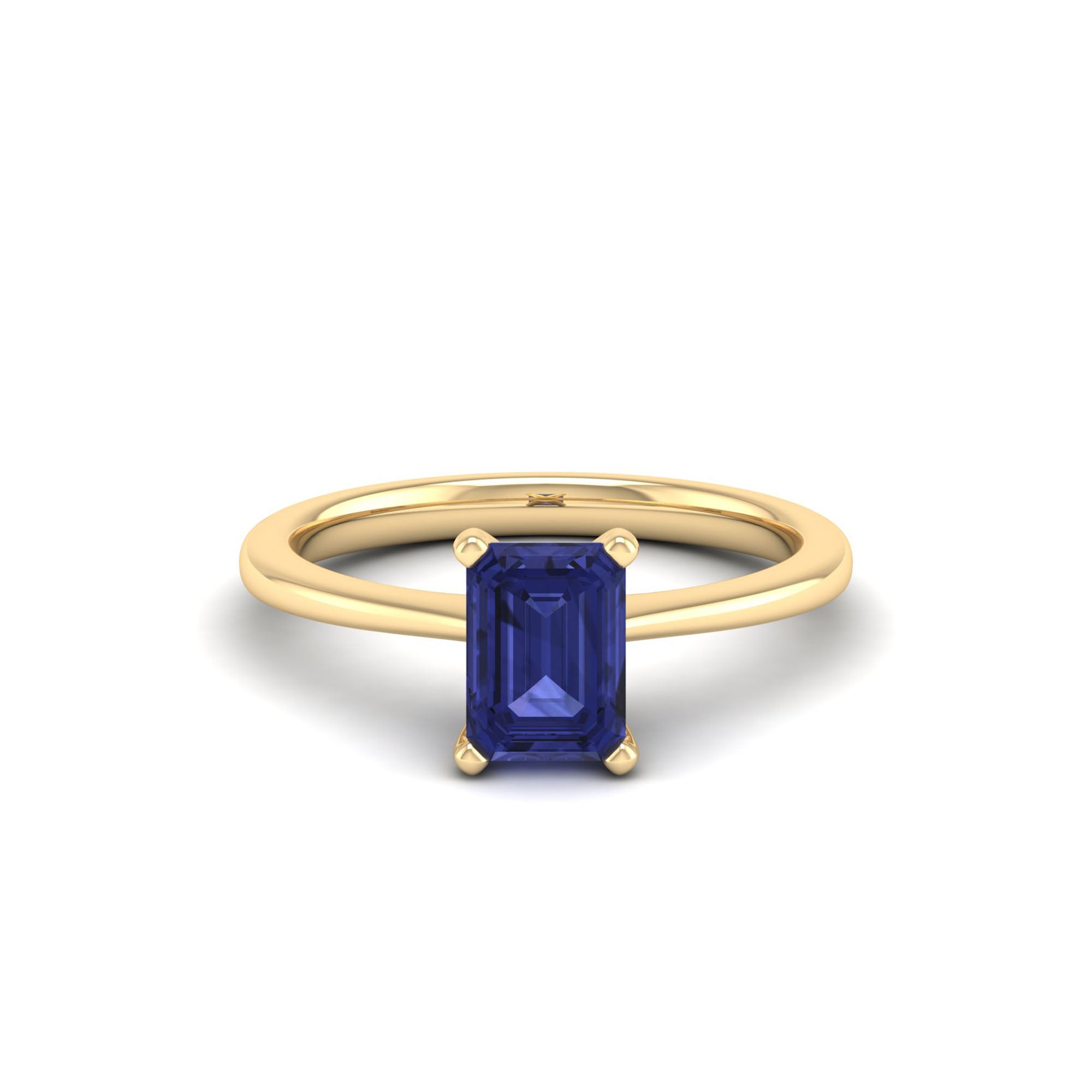 Celestar Emerald-Cut Tanzanite Solitaire Ring 1.50 Carat