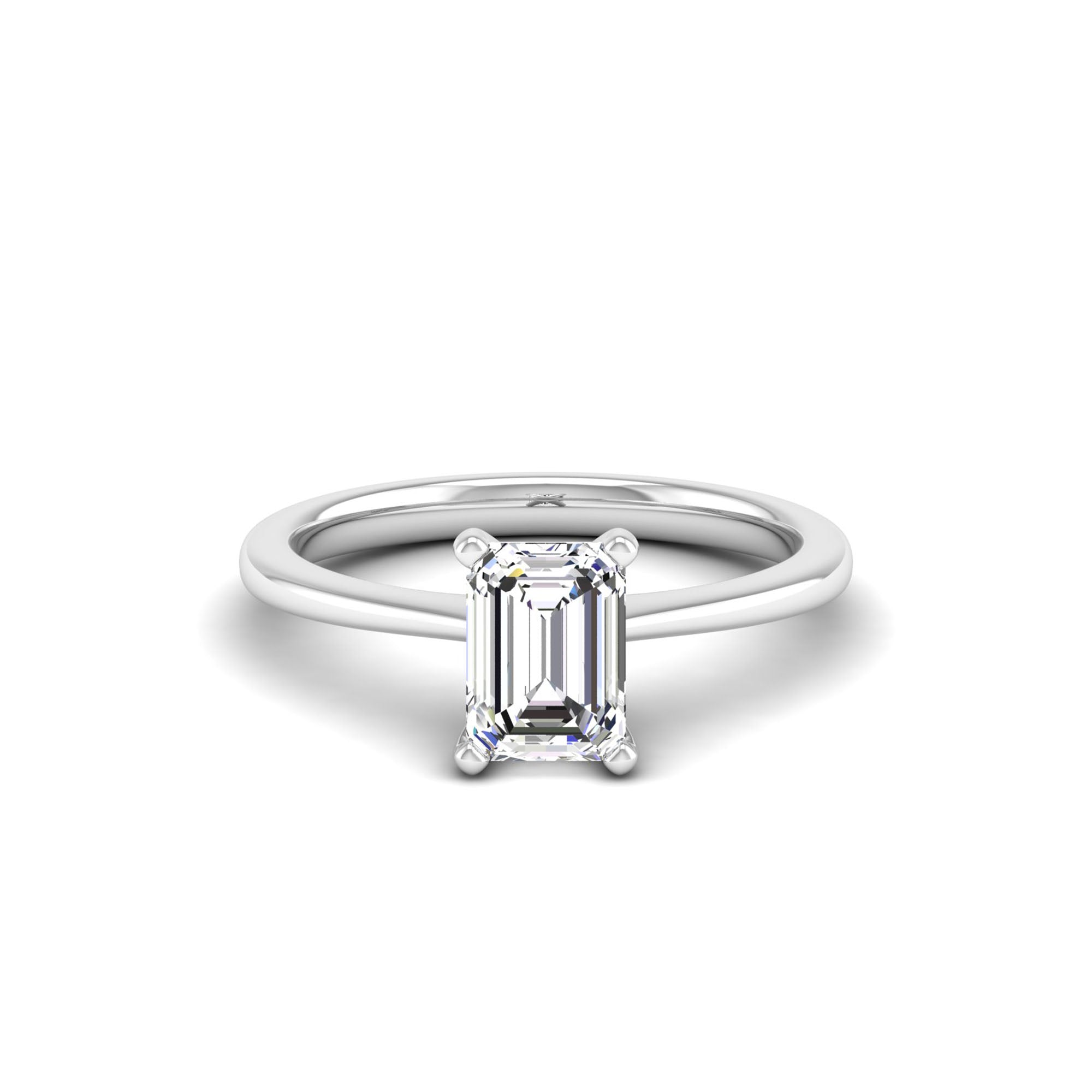 Celestar Emerald-Cut Diamond Solitaire Ring 1.50 Carat